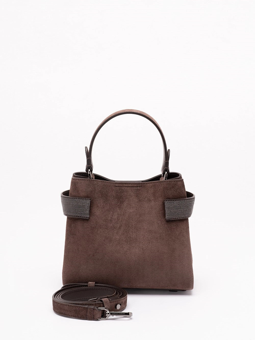 Brunello Cucinelli Women Small Soft Velour Crossbody Bag BRUNELLO CUCINELLI