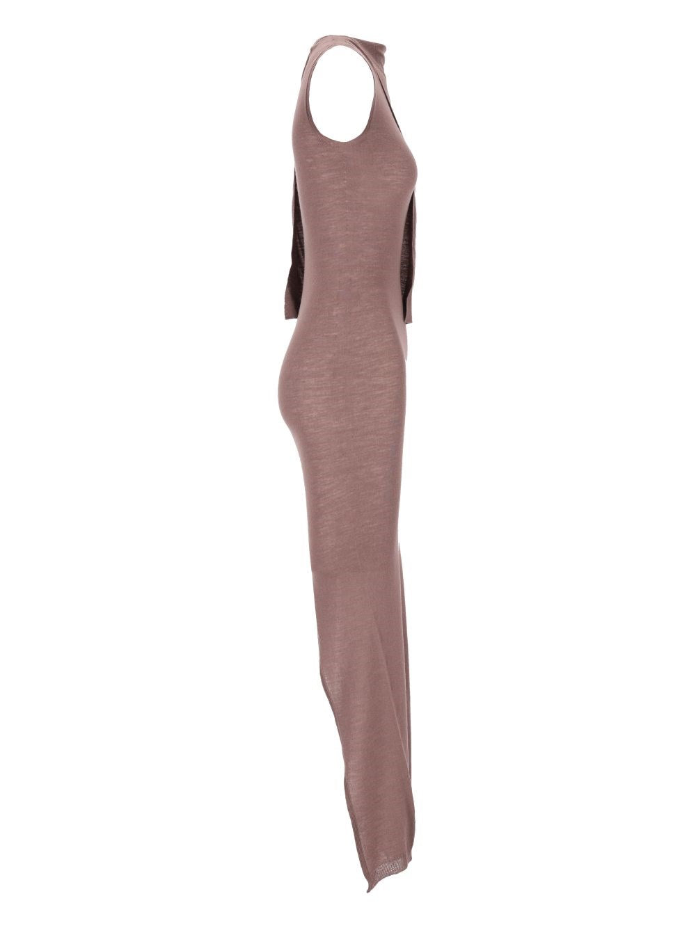 Rick Owens Women Long Knit Dress With Overlay Detail RICK OWENS