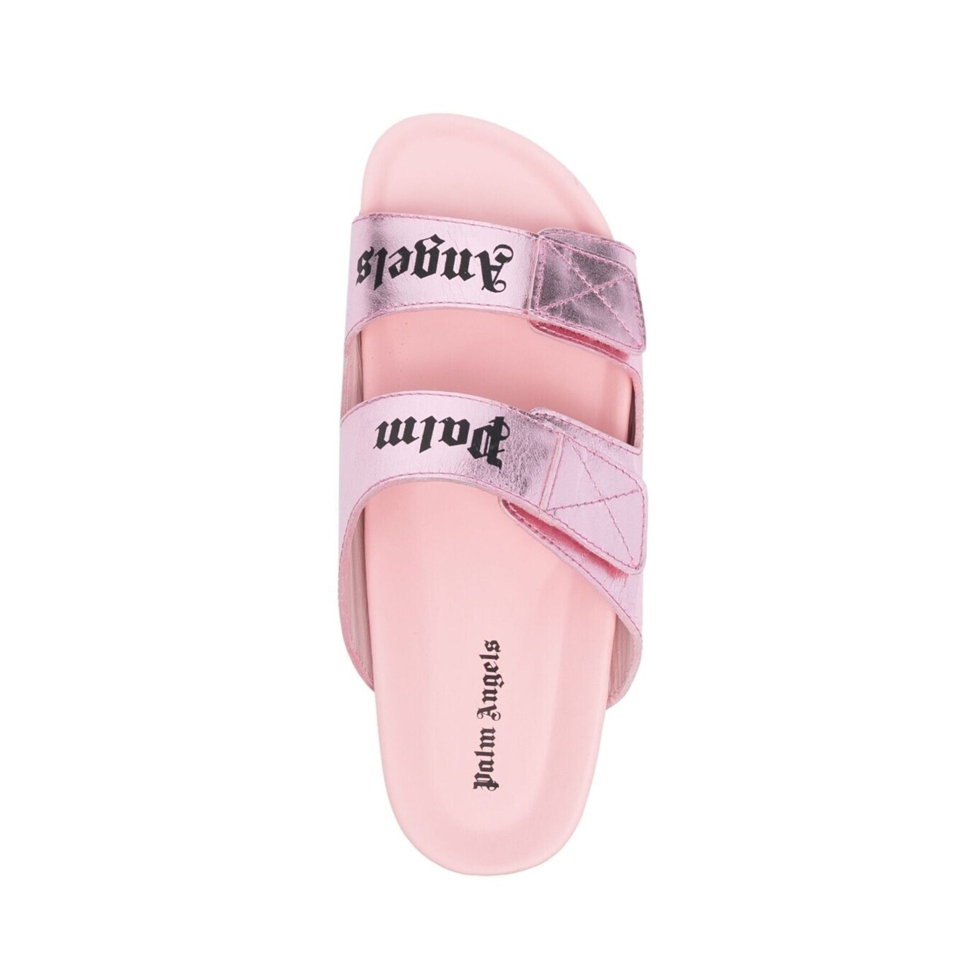 Palm Angels Leather Logo Sandals Women PALM ANGELS