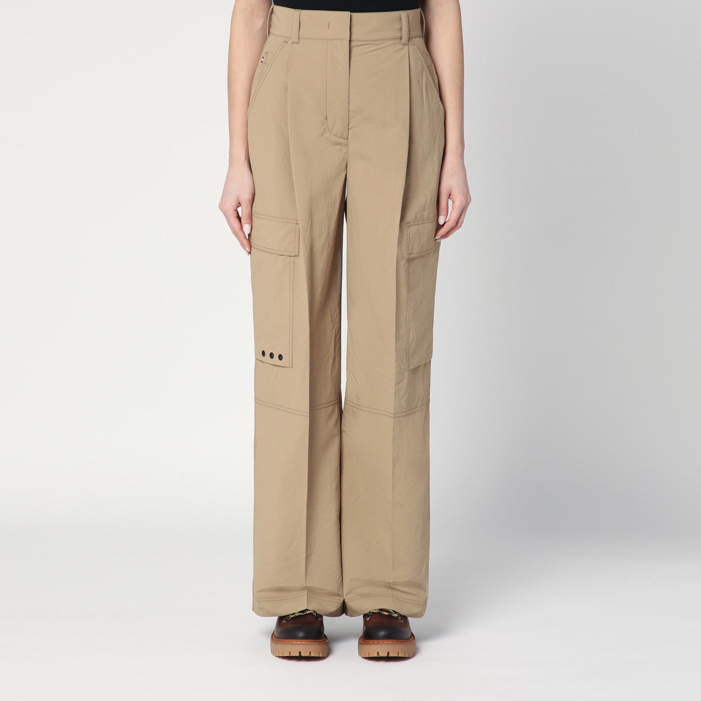 Moncler Grenoble Beige Cargo Pants Women MONCLER GRENOBLE