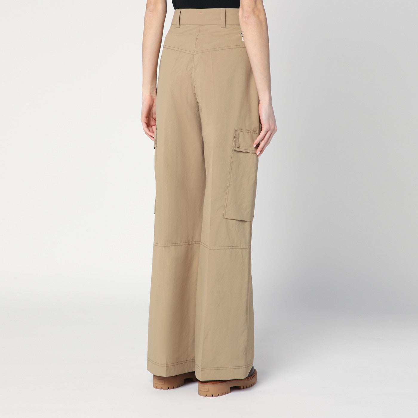 Moncler Grenoble Beige Cargo Pants Women MONCLER GRENOBLE