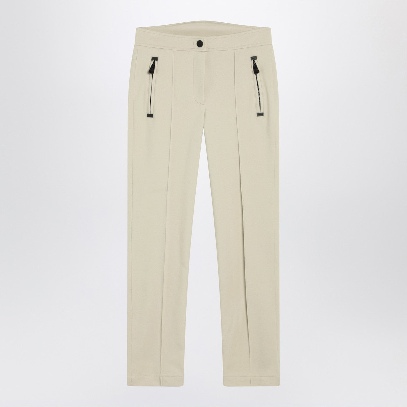 Moncler Grenoble Ivory Slim Trousers In Gore-Tex Women MONCLER GRENOBLE