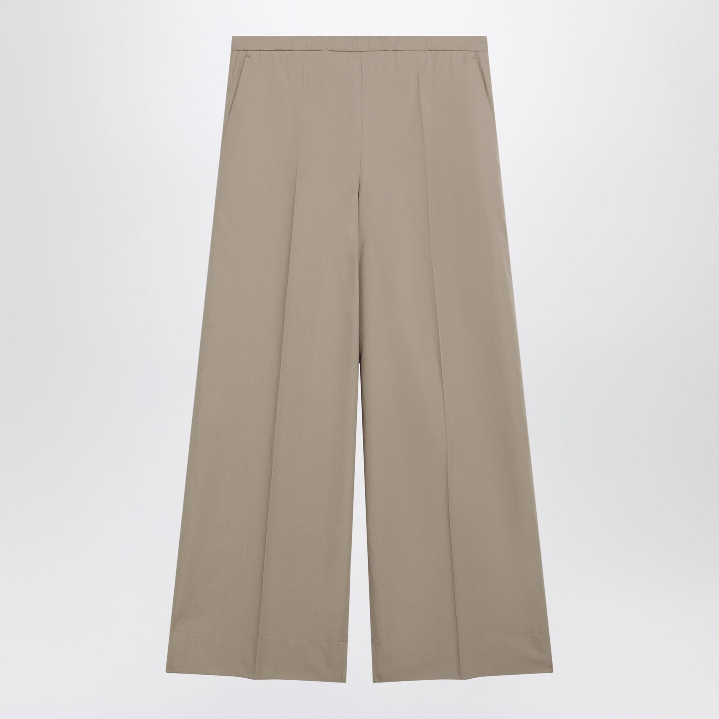 Moncler Beige Cotton Trousers Women MONCLER