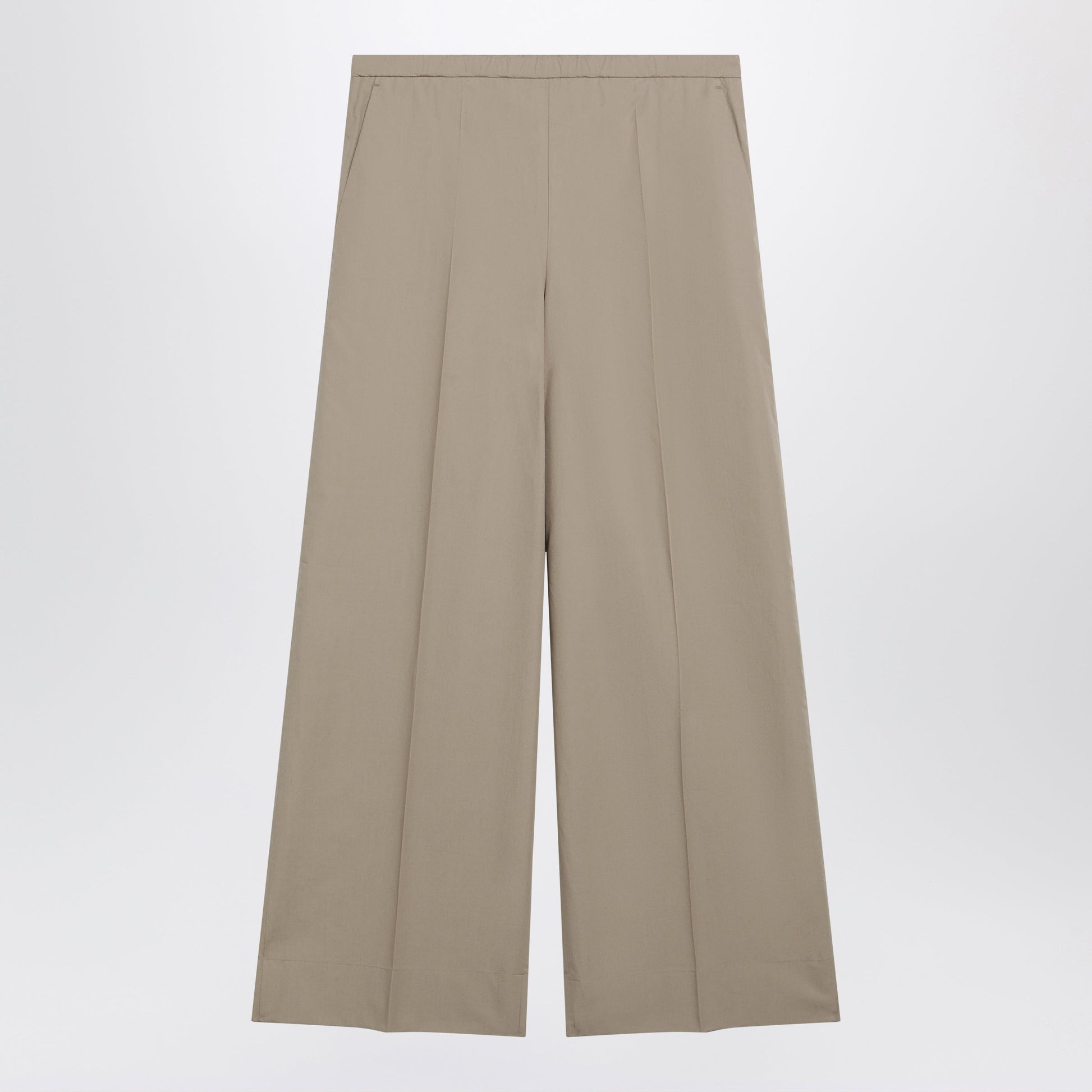 Moncler Beige Cotton Trousers Women MONCLER