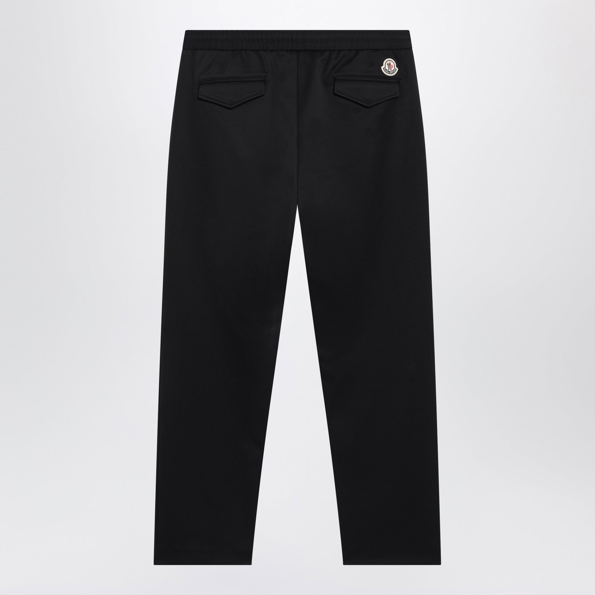 Moncler Black Jogger Trousers With Logo Patch Men MONCLER