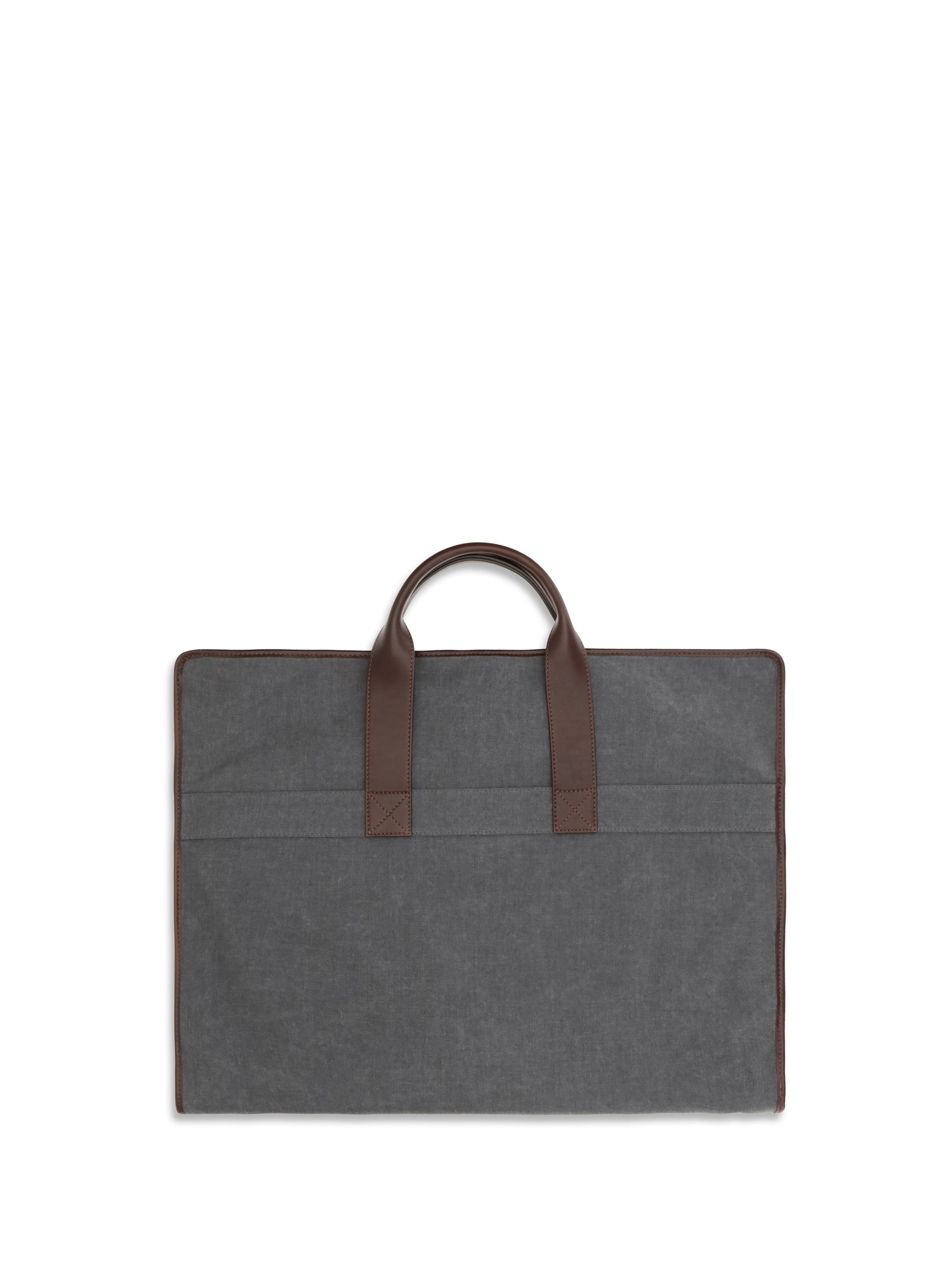 Brunello Cucinelli Men Garment Bag In Techno Fabric And Leather BRUNELLO CUCINELLI