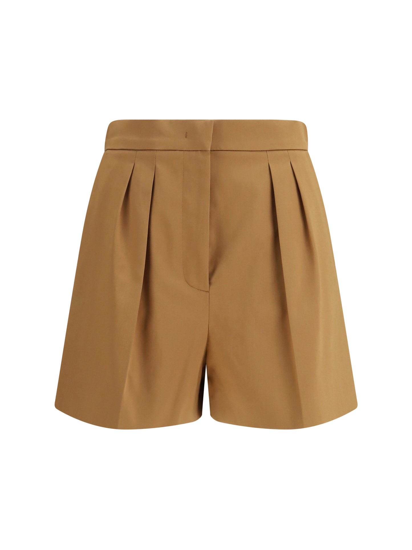 Max Mara Women Stretch Cotton Satin Shorts MAX MARA