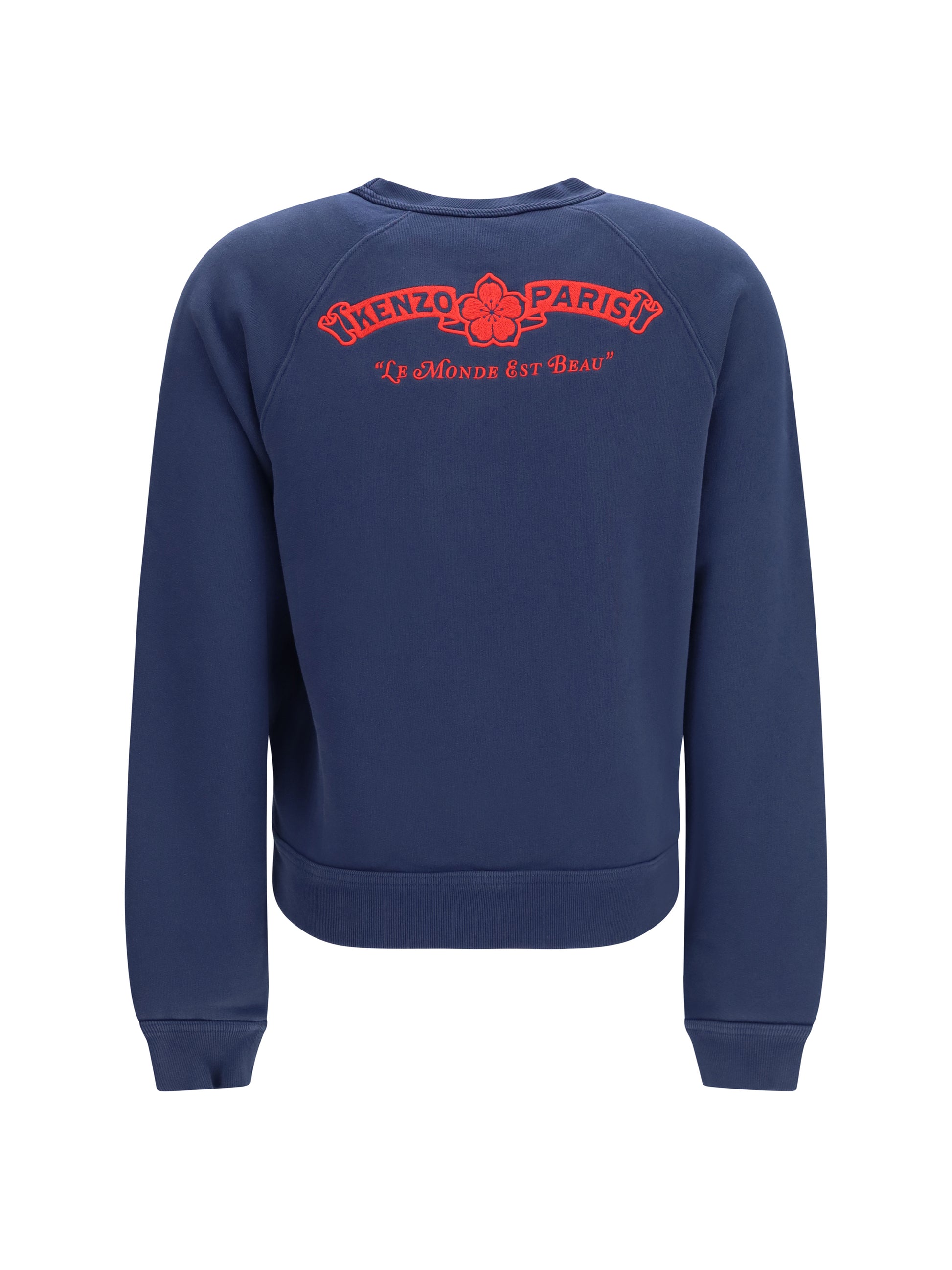 Kenzo Women Kenzo Paris Emblem Embroidered Cotton Sweatshirt KENZO