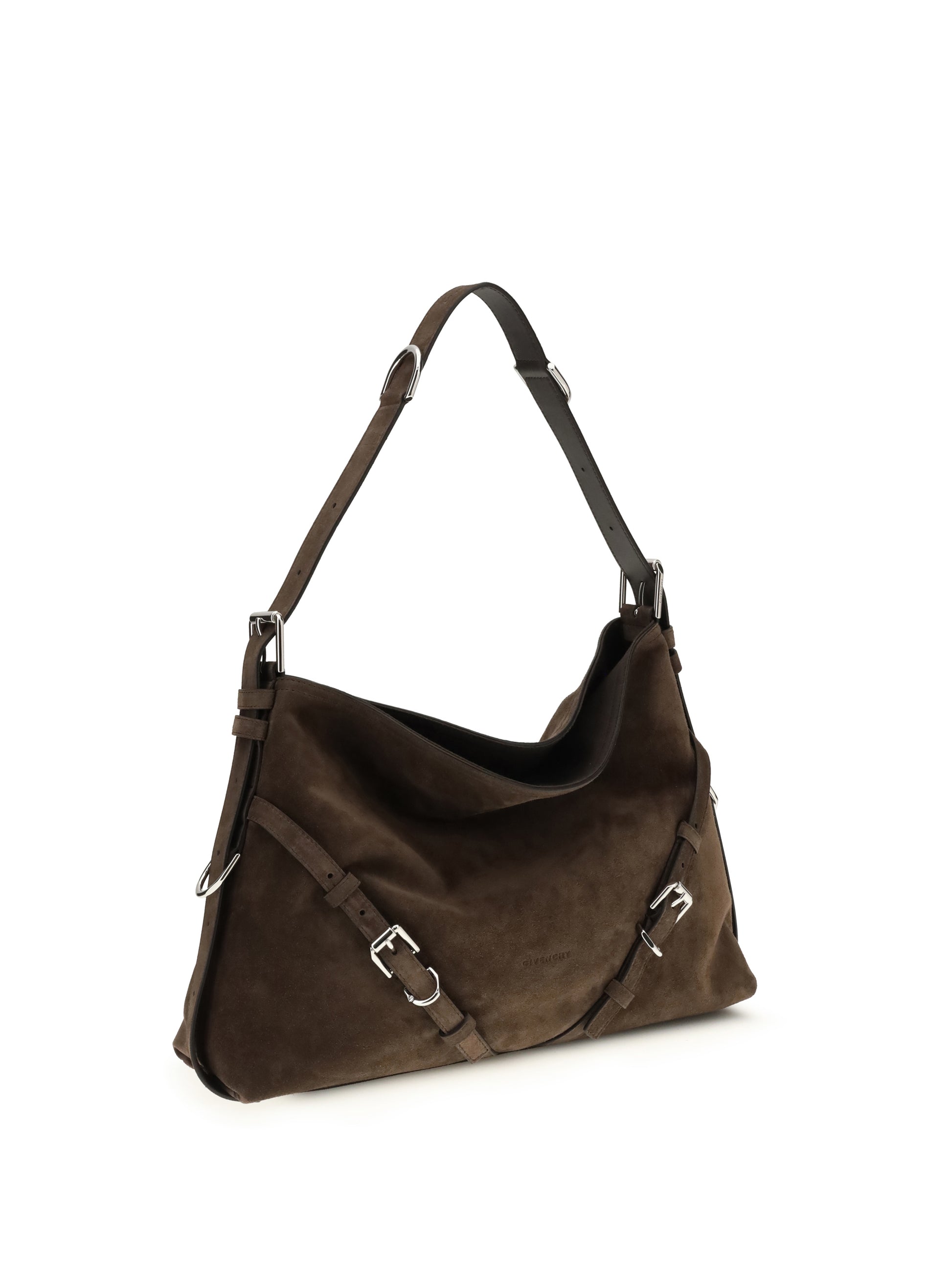 Givenchy Women Medium Voyou Shoulder Bag In Glossy Leather GIVENCHY