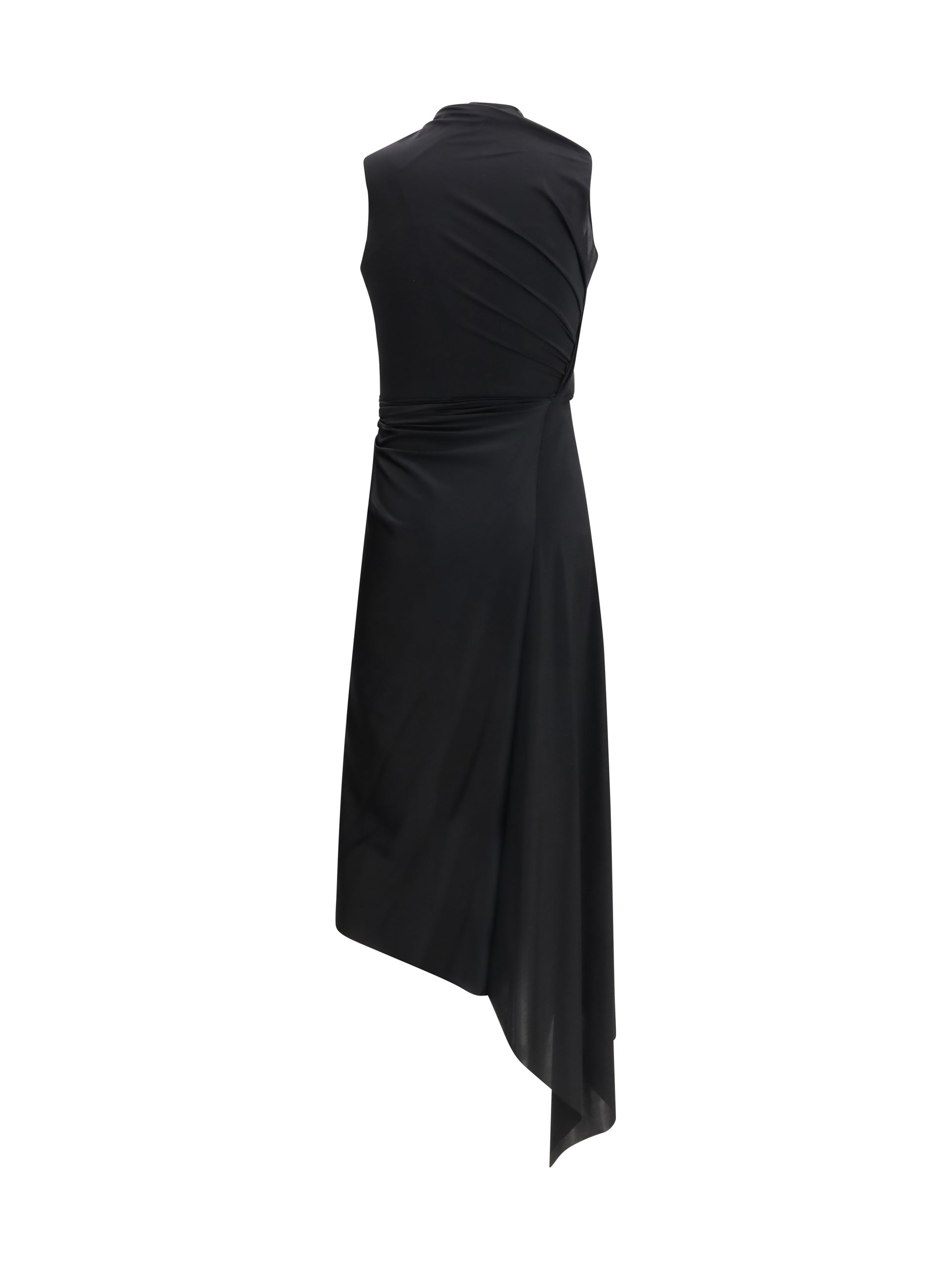 Balenciaga Women Draped Midi Dress BALENCIAGA