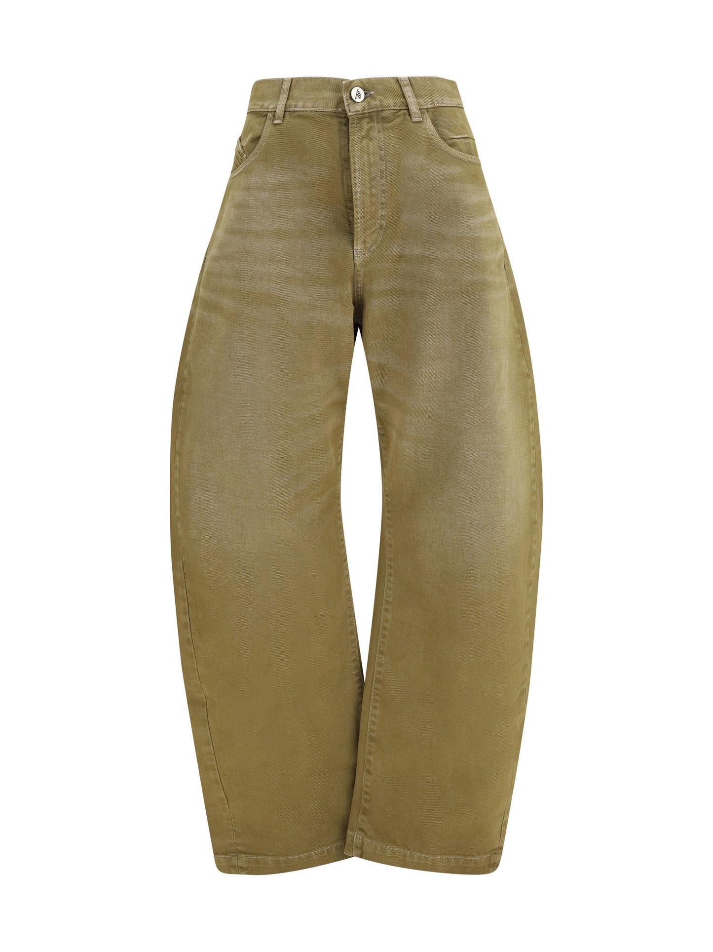 The Attico Women Wide-Leg Jeans With Back Belt THE ATTICO