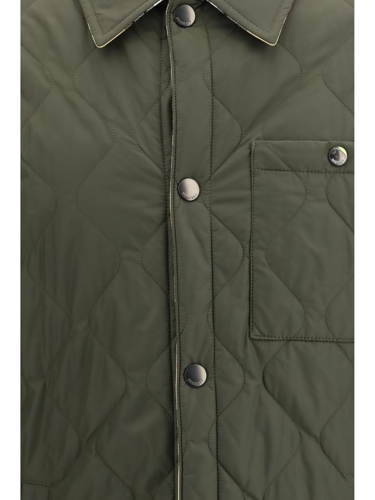 Burberry Men Brighton Reversible Quilted Nylon Shirt BURBERRY