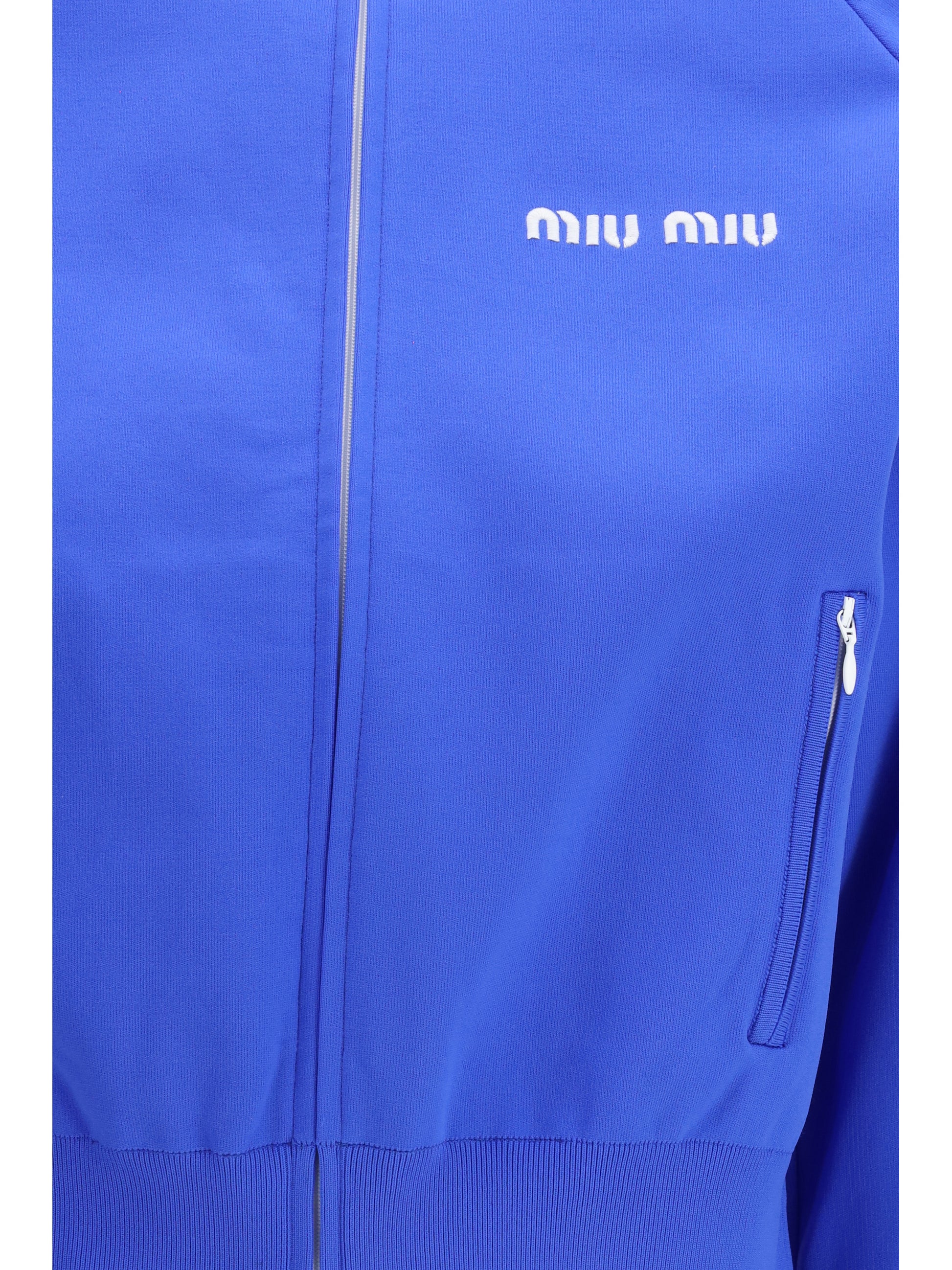 Miu Miu Women Zip-Up Sweatshirt MIU MIU