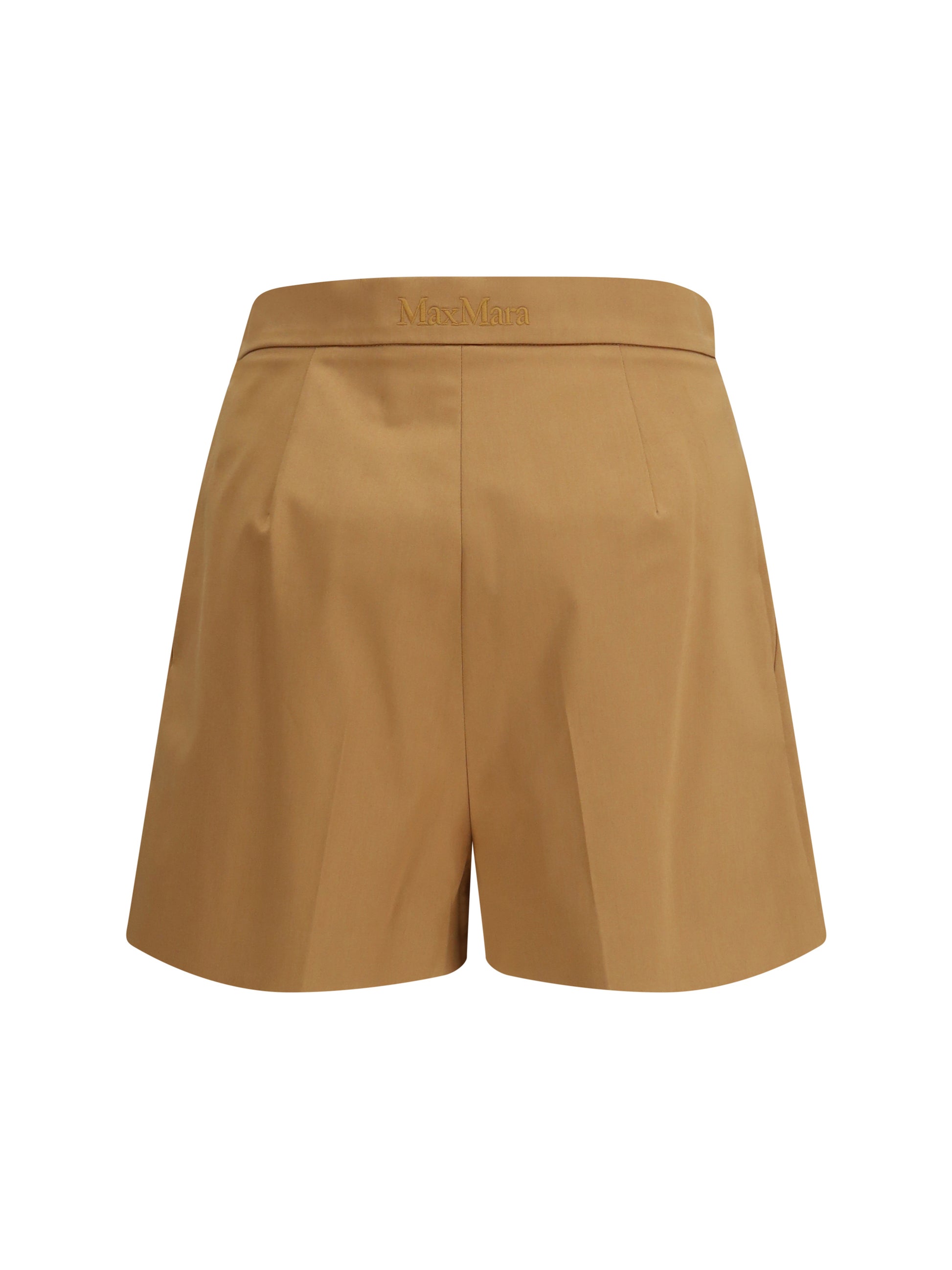 Max Mara Women Stretch Cotton Satin Shorts MAX MARA