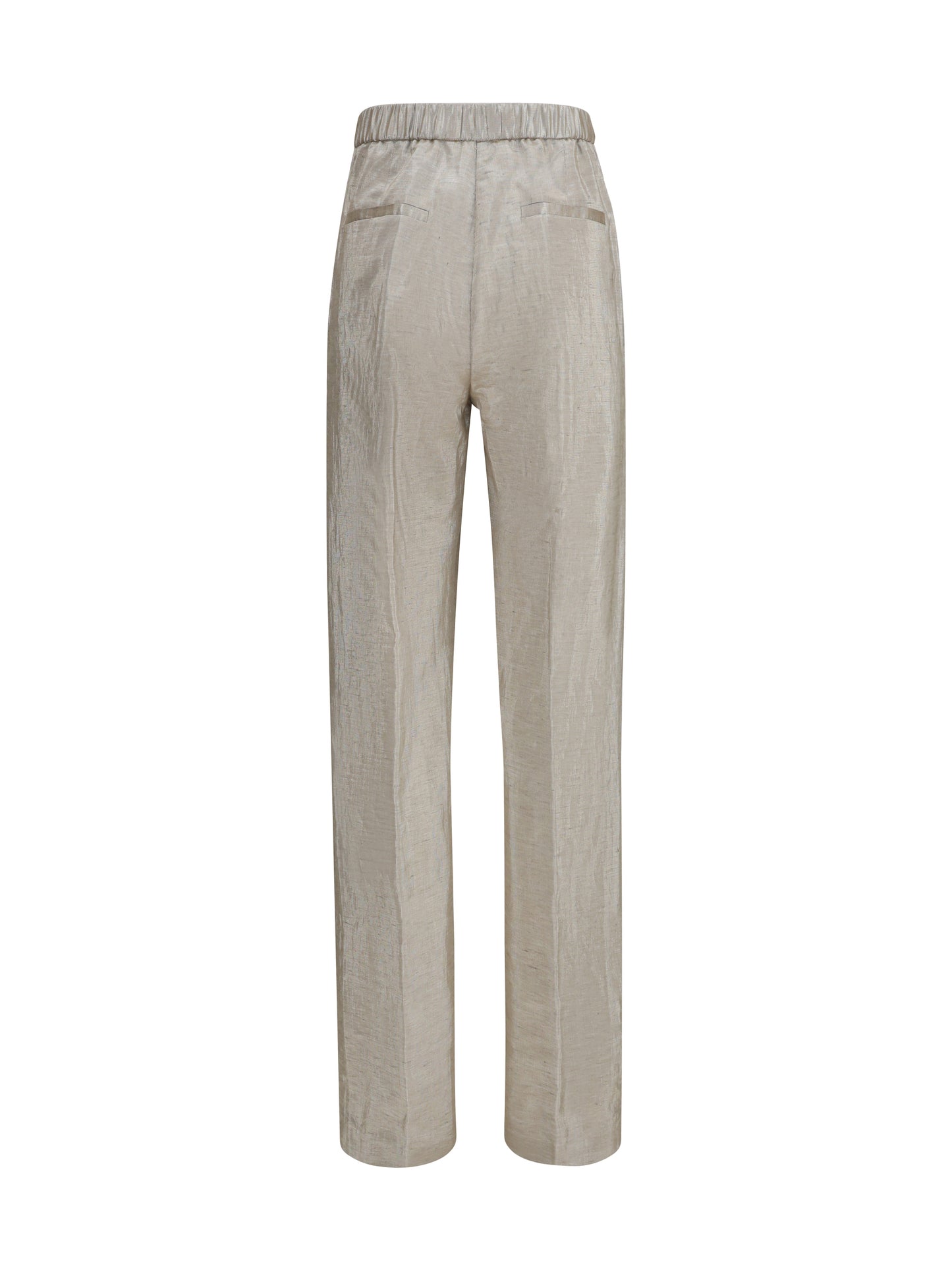 Forte_Forte Women Lurex Pants In Tweed With Micro Sequins And Shimmering Thread FORTE FORTE