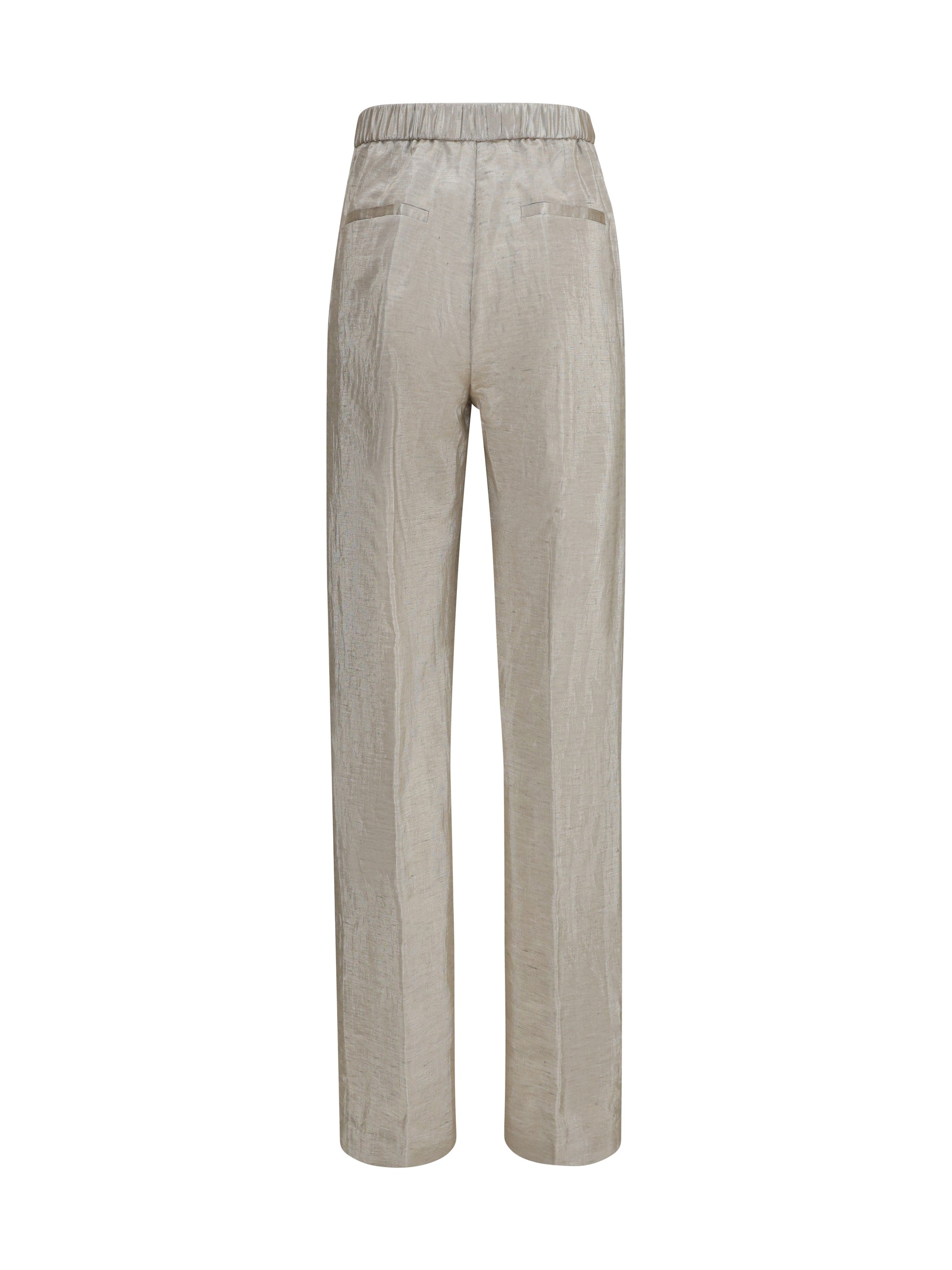 Forte_Forte Women Lurex Pants In Tweed With Micro Sequins And Shimmering Thread FORTE FORTE