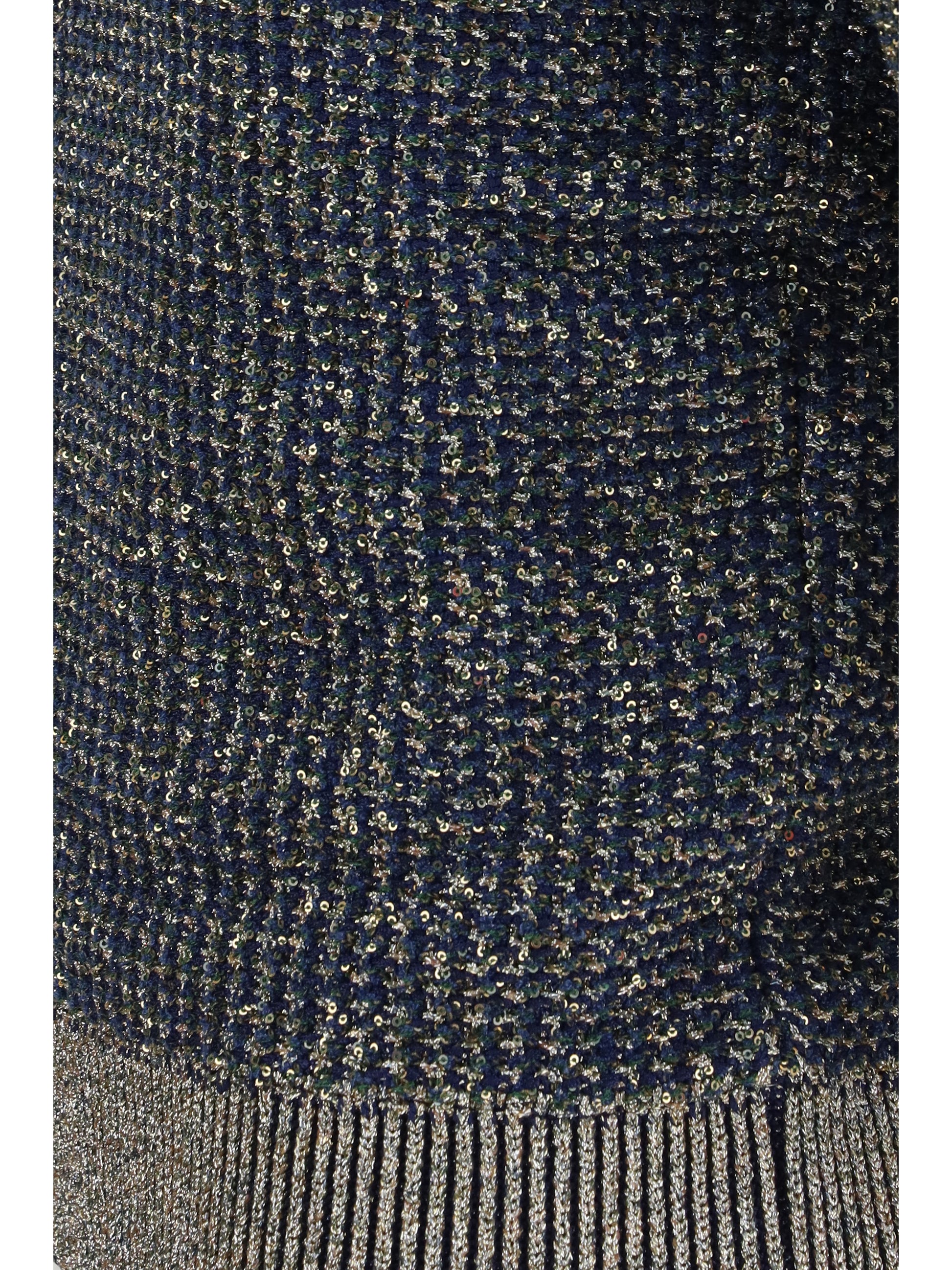 Balmain Women Short-Sleeve Sequined Sweater With Buttons BALMAIN