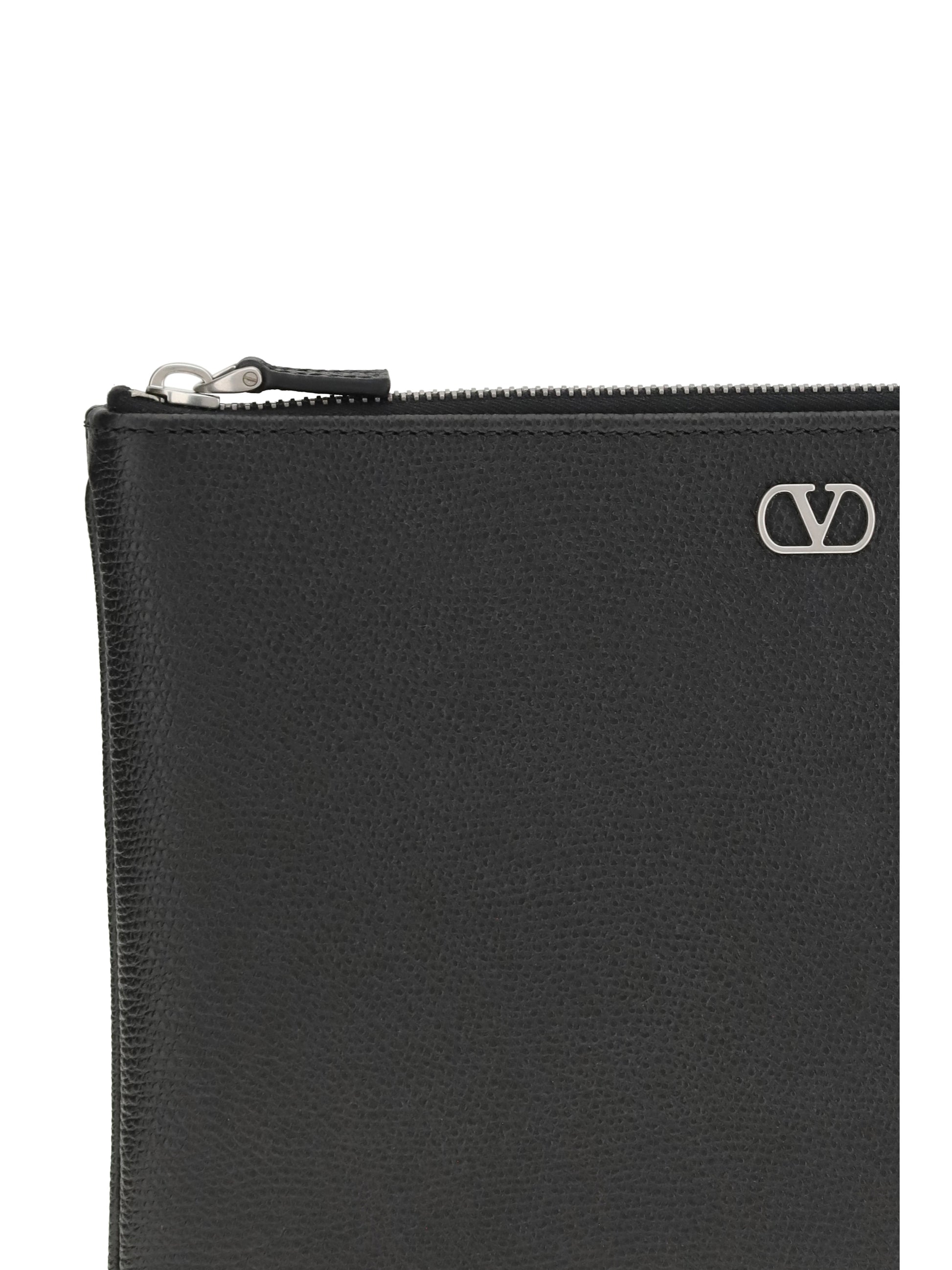 Valentino Garavani Men Leather Pouch VALENTINO GARAVANI