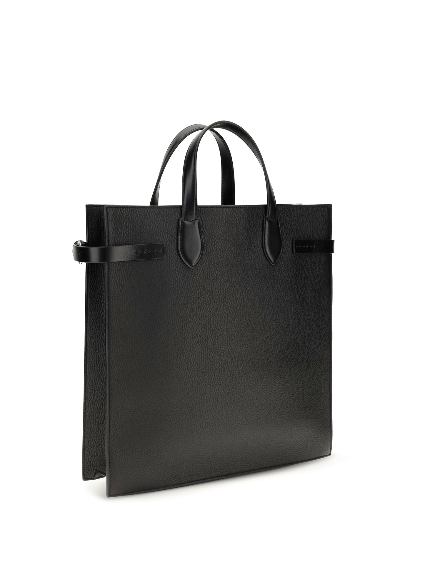 Valentino Garavani Men Medium Antibes Grained Leather Shopping Bag VALENTINO GARAVANI