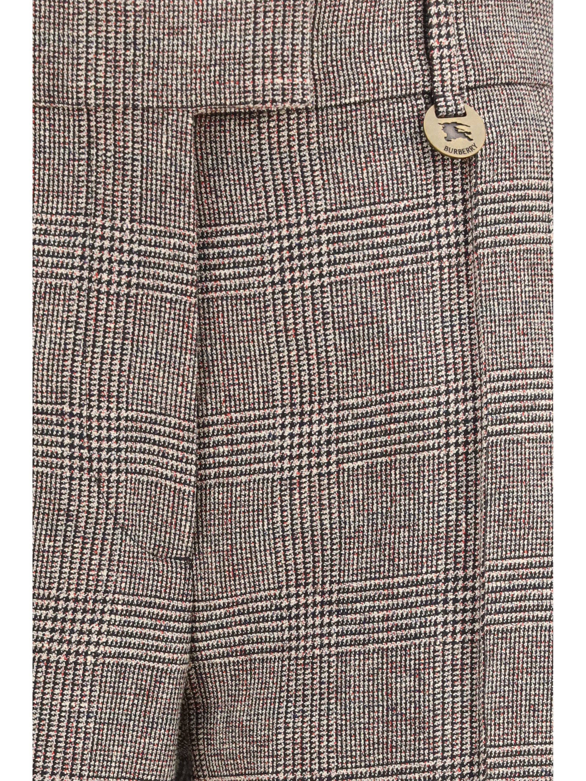 Burberry Women Tailored Linen And Wool-Blend Pants BURBERRY