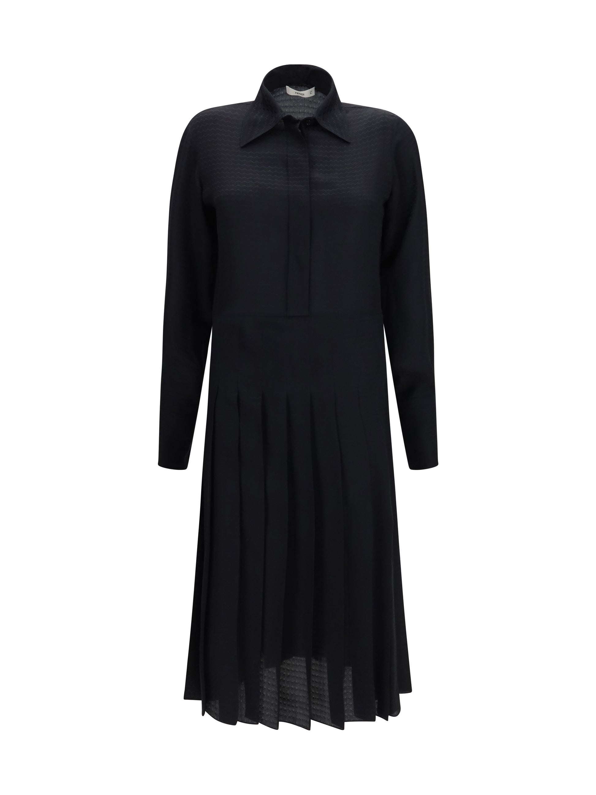 Fendi Women Long Jacquard Silk Dress FENDI