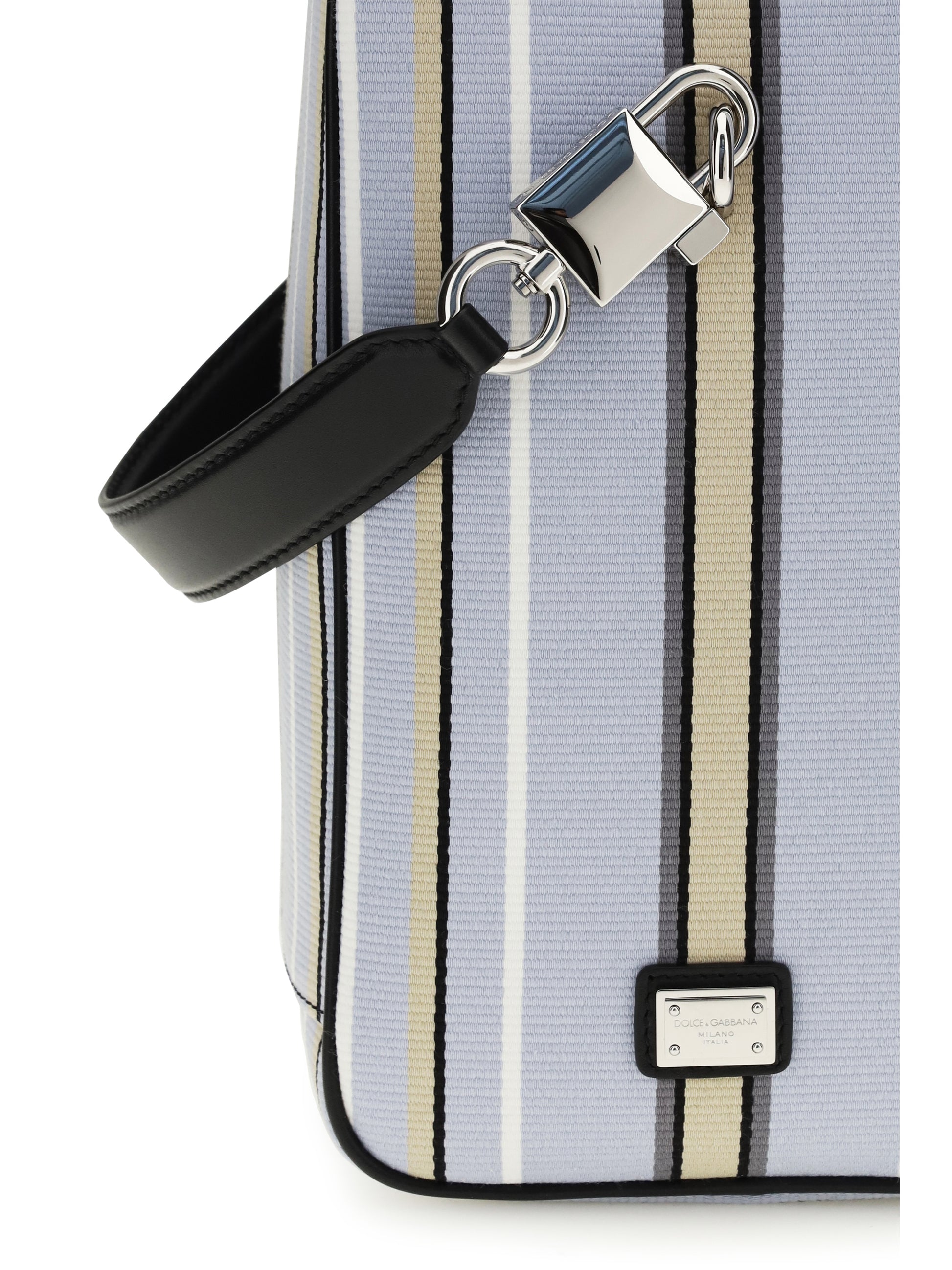 Dolce & Gabbana Men Lock Handbag In Jacquard Fabric DOLCE & GABBANA