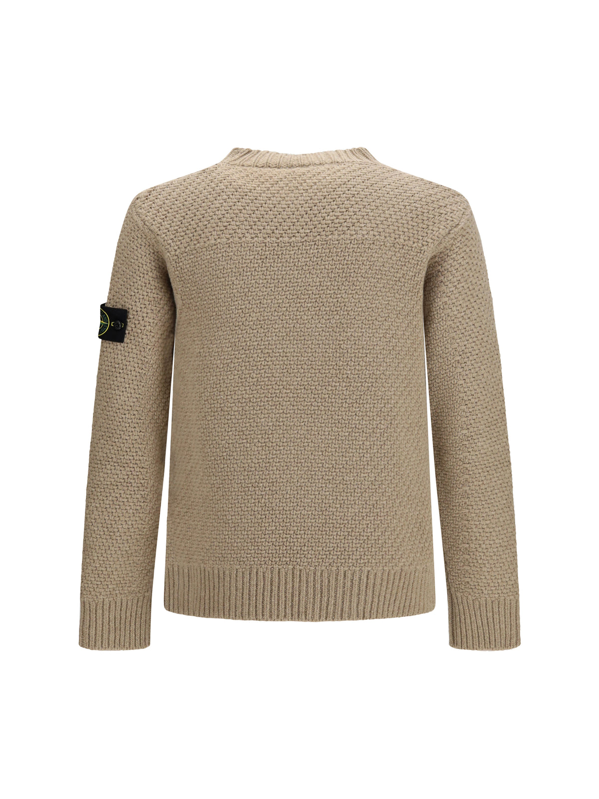 Stone Island Men Loose Crewneck Sweater With Ribbed Trims STONE ISLAND