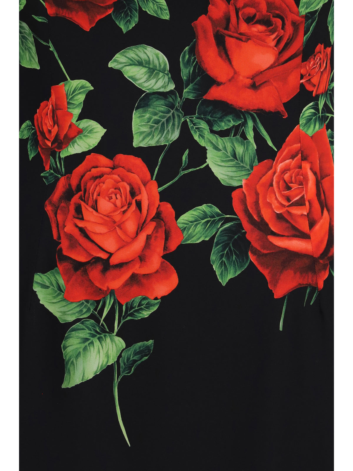 Dolce & Gabbana Women Rose-Print Charmeuse Midi Dress DOLCE & GABBANA