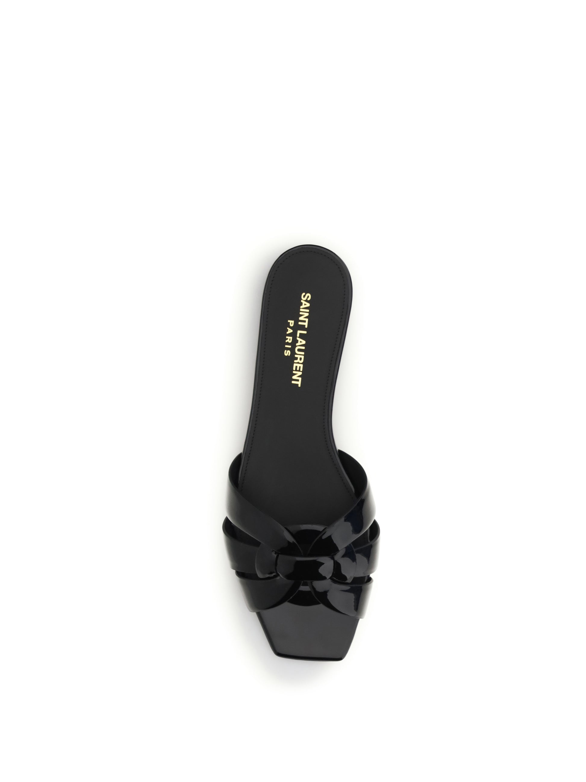Saint Laurent Women Tribute Patent Leather Sandals SAINT LAURENT