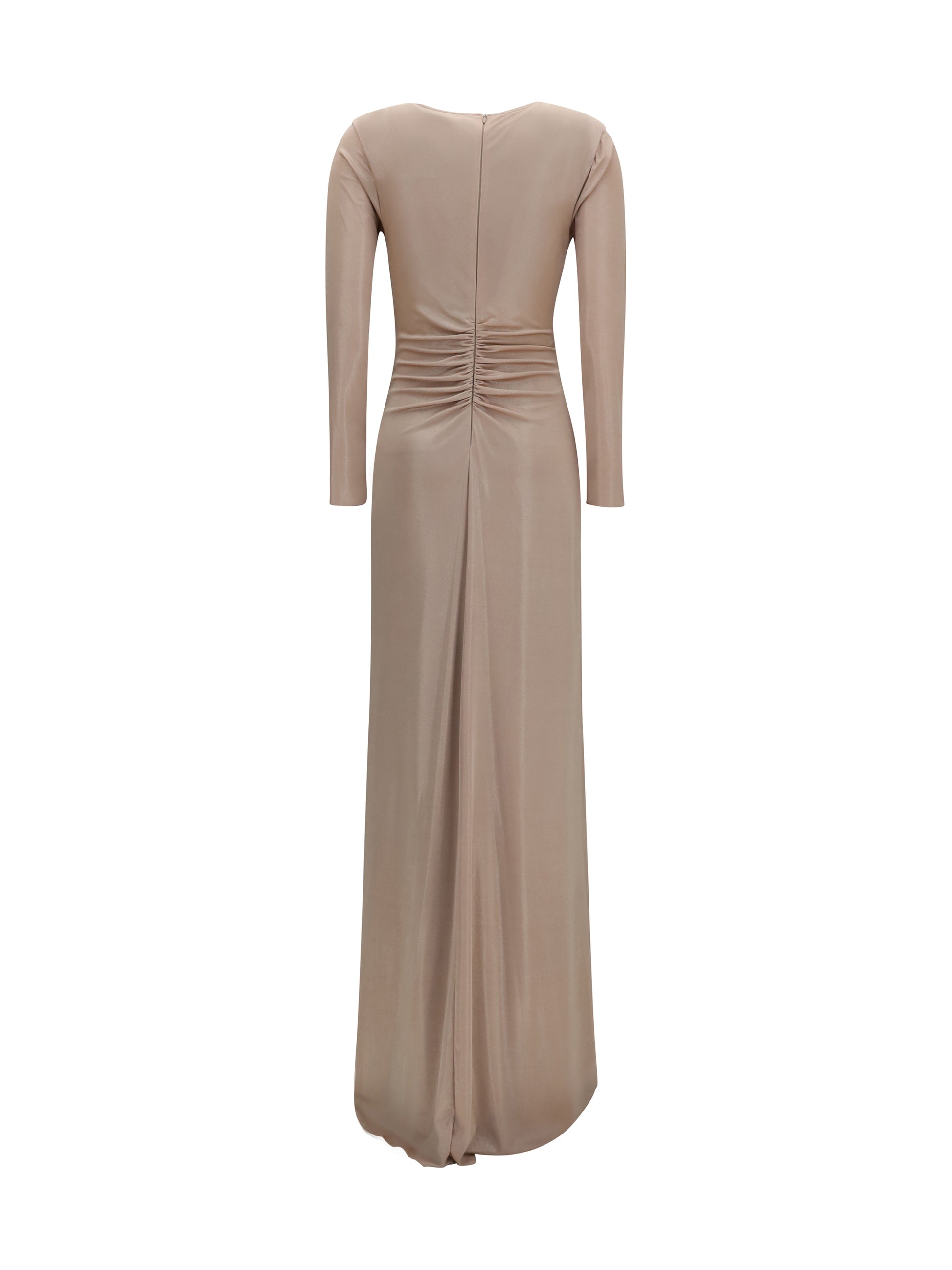 Nissa Women Long Chiffon Dress With Crystal Detail NISSA