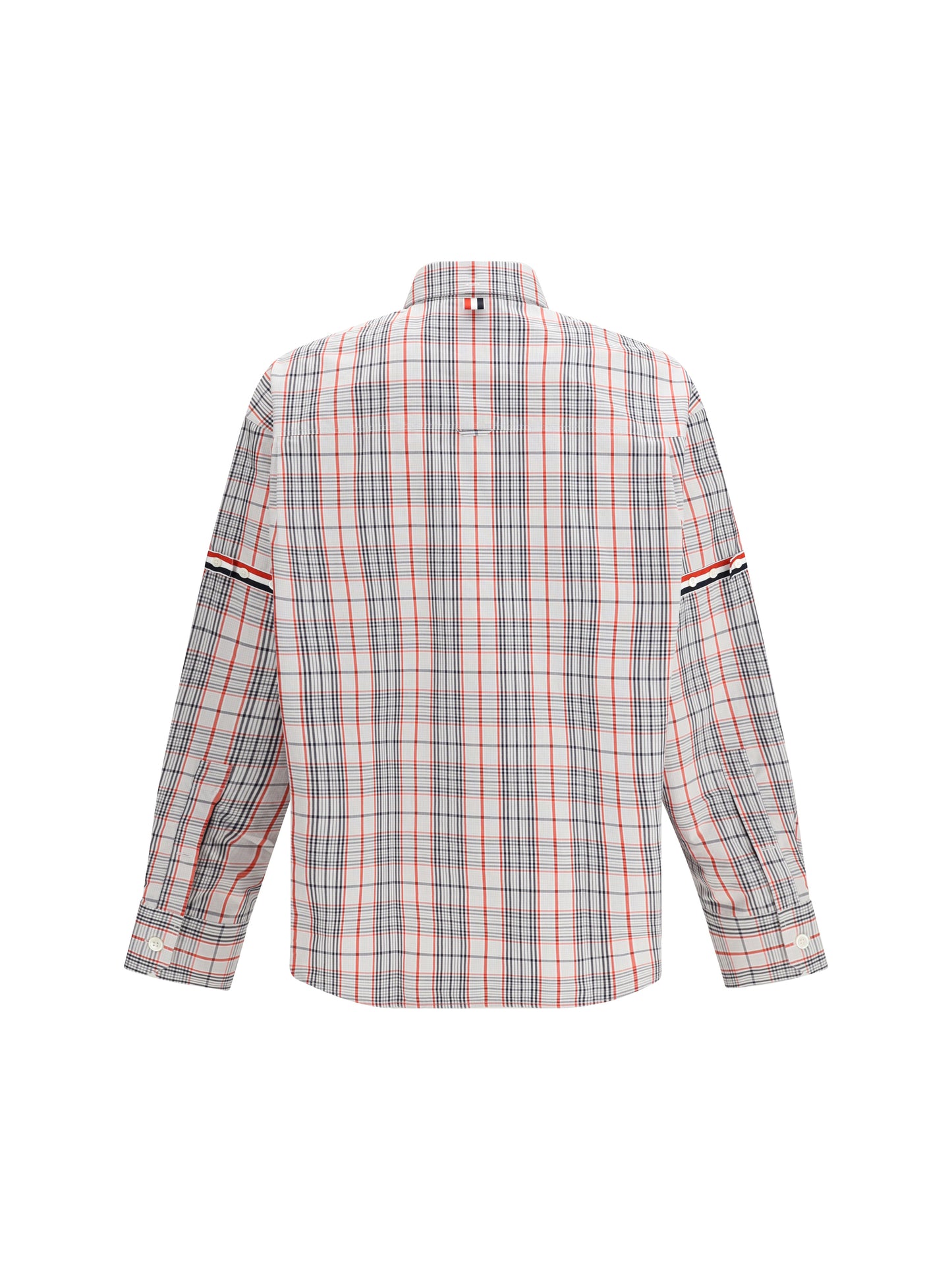 Thom Browne Men Check Shirt With Tartan Pattern THOM BROWNE
