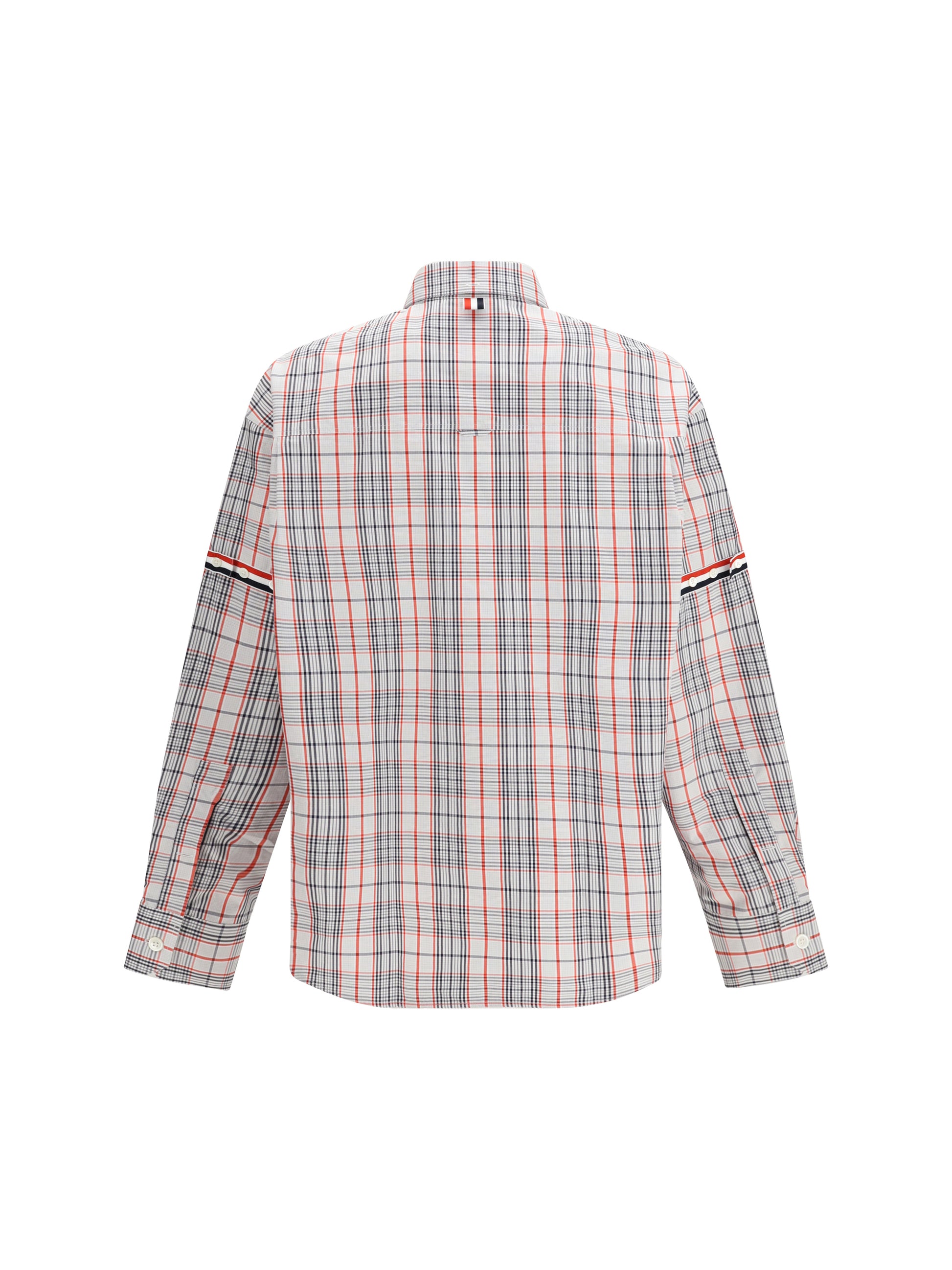 Thom Browne Men Check Shirt With Tartan Pattern THOM BROWNE