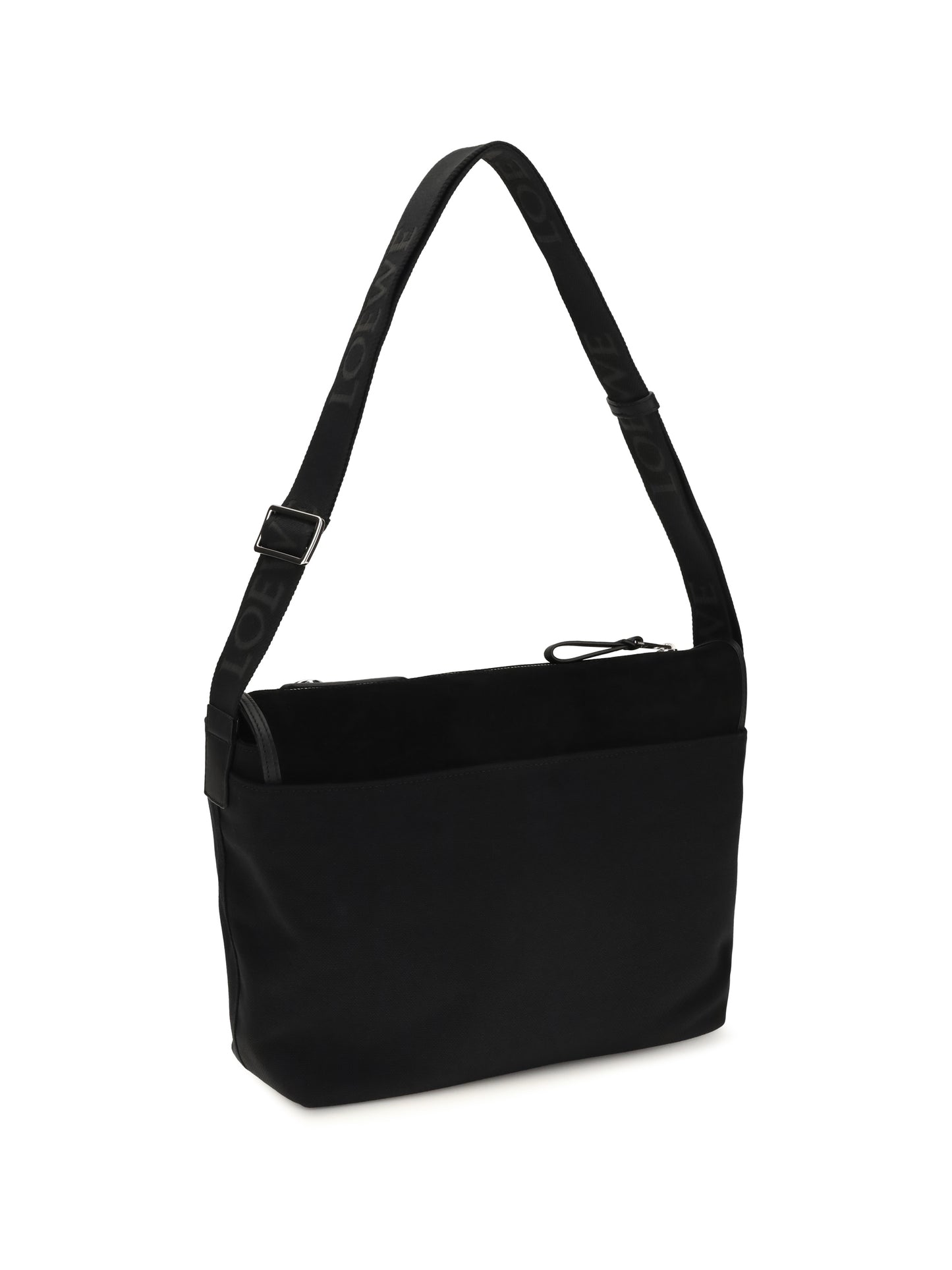 Loewe Men Medium Messenger Flex Bag In Canvas And Suede LOEWE