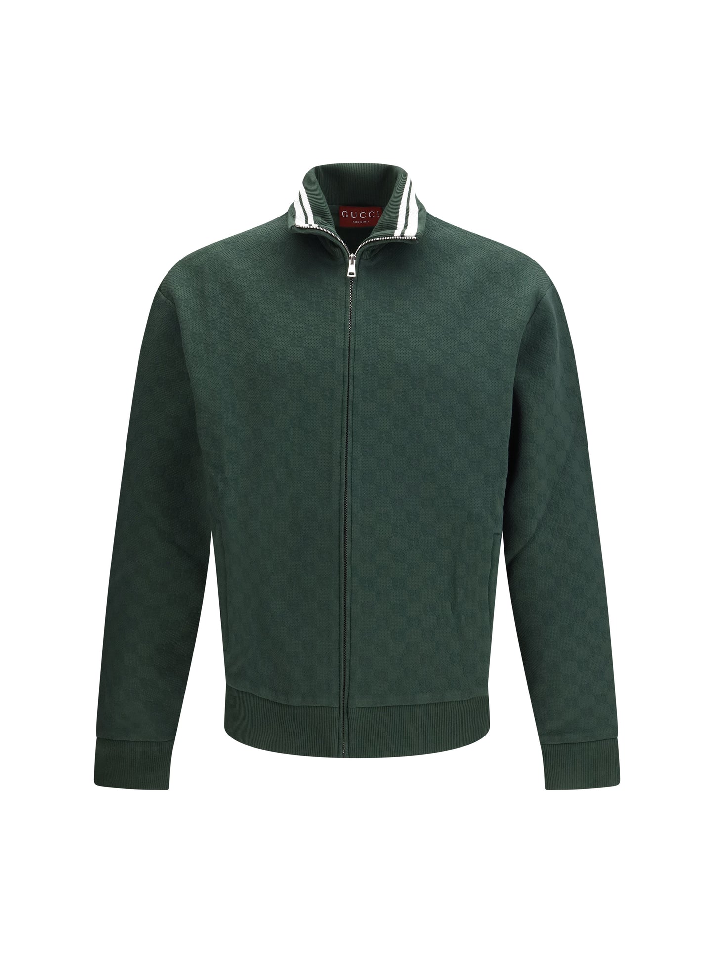 Gucci Men Gg Technical Jersey Zip Jacket GUCCI