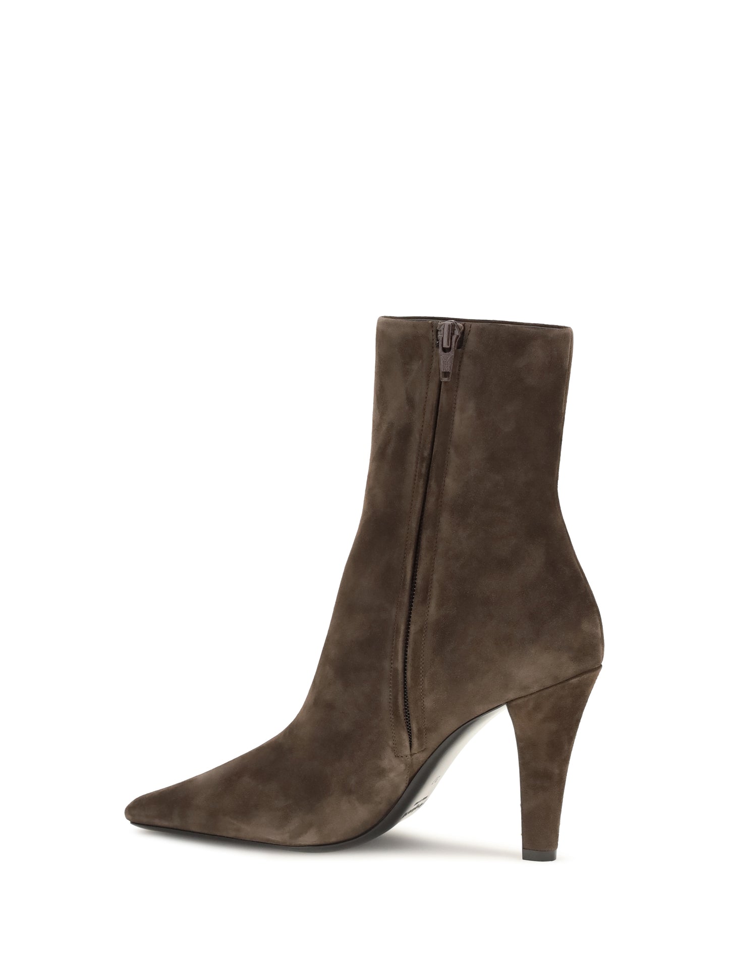 Saint Laurent Women Jill Suede Ankle Boots SAINT LAURENT