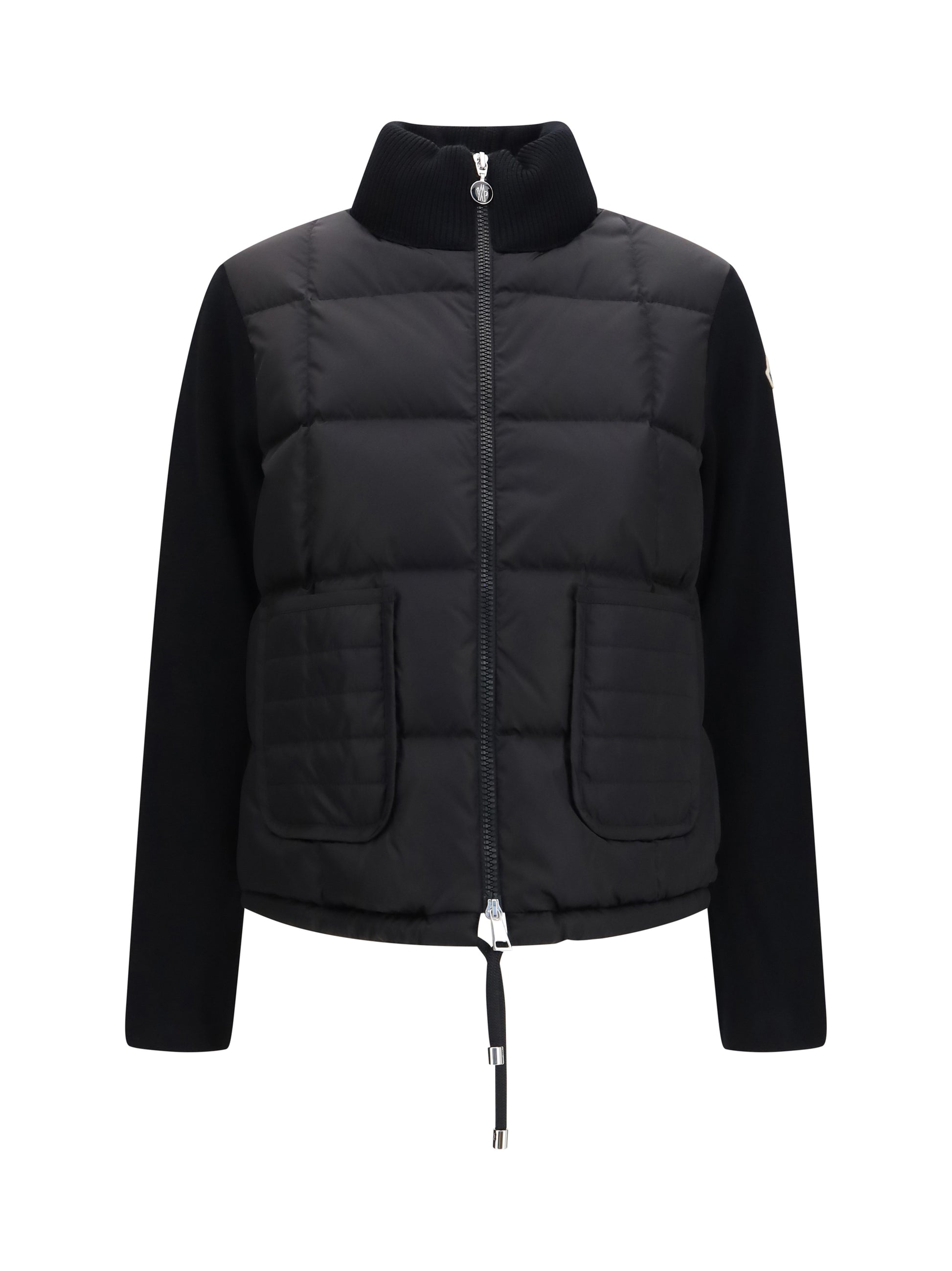 Moncler Women Quilted Wool Padded Cardigan With Zip MONCLER