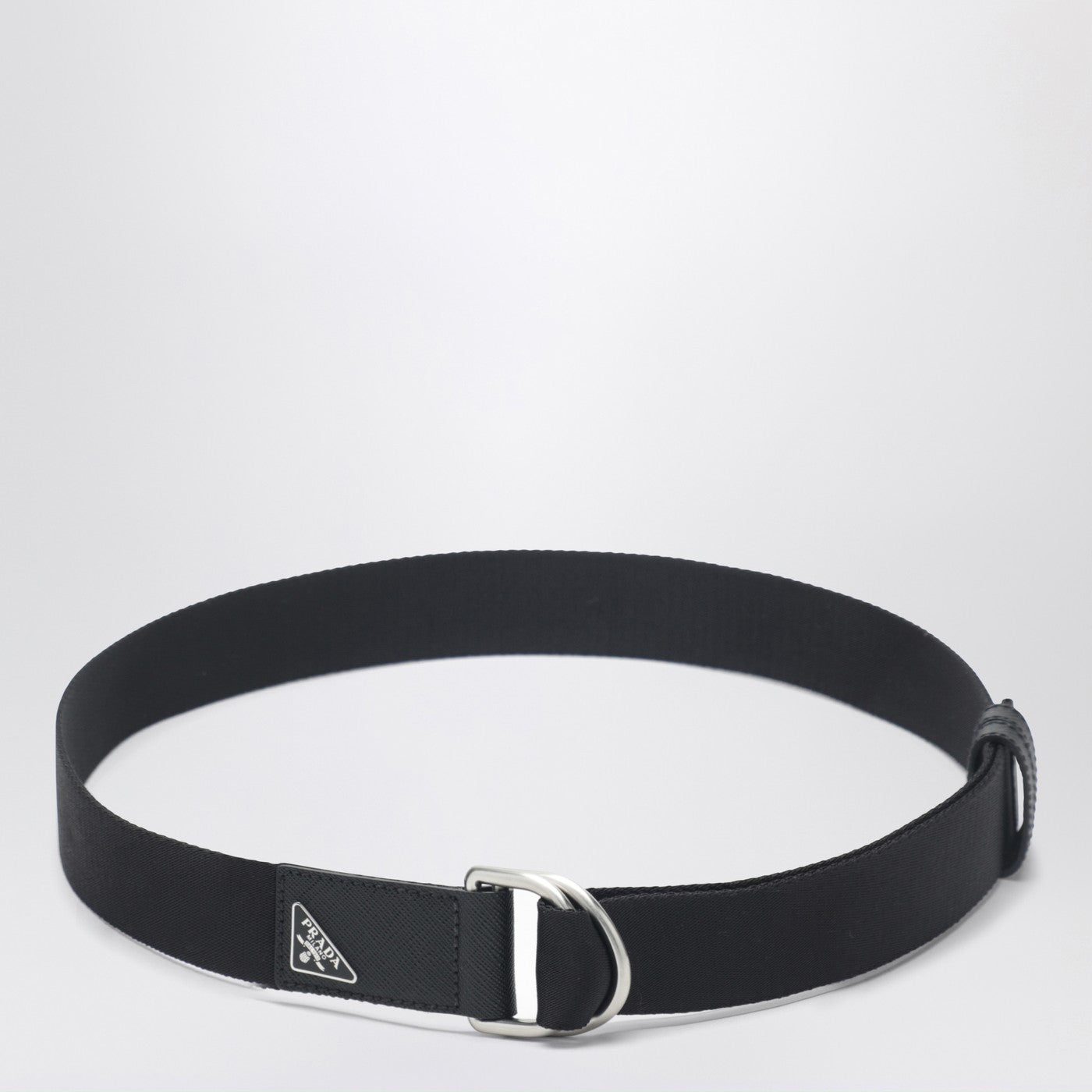 Prada Black Re-Nylon Web Belt Men PRADA