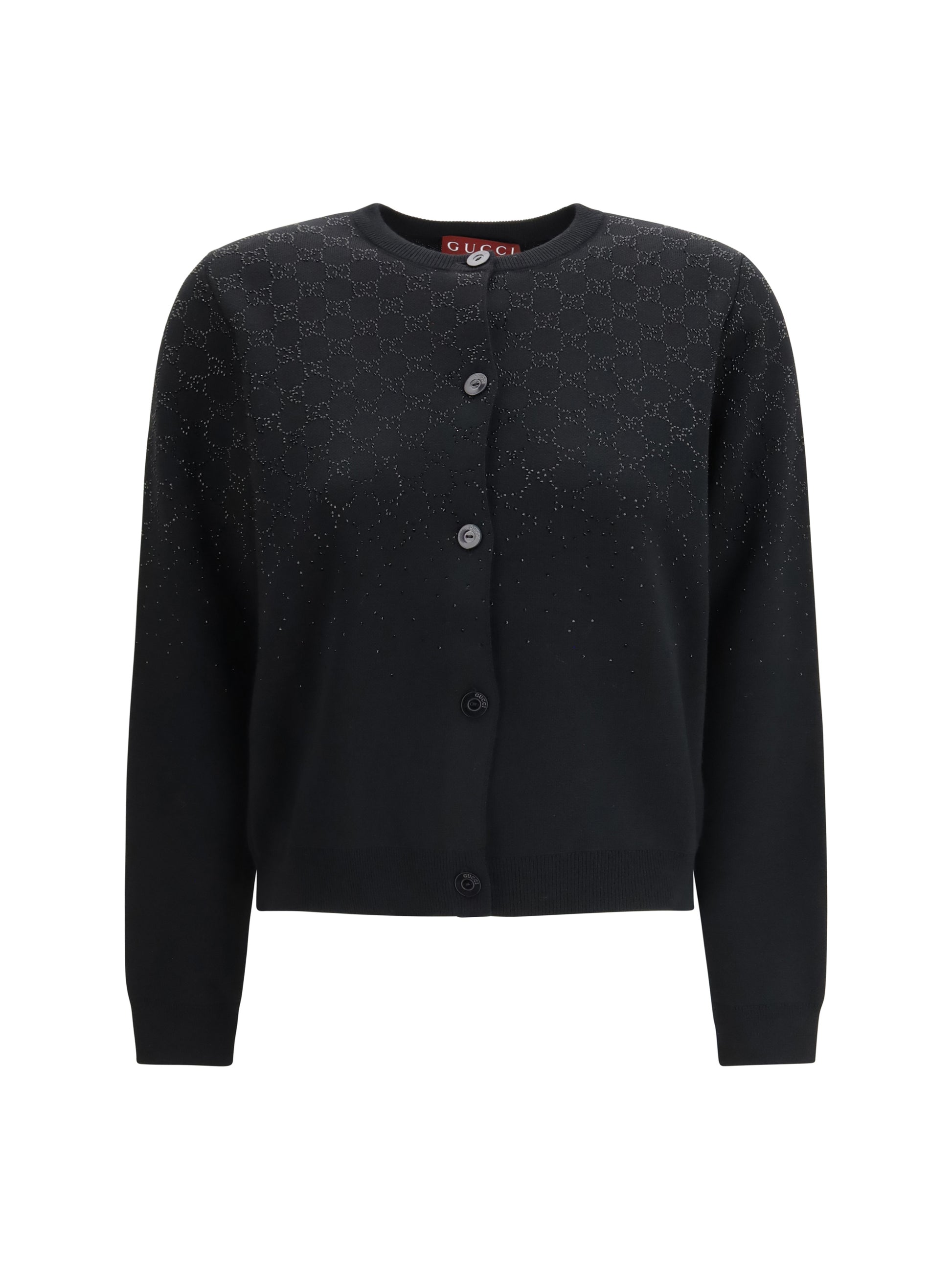 Gucci Women Long-Sleeve Crew-Neck Cardigan GUCCI