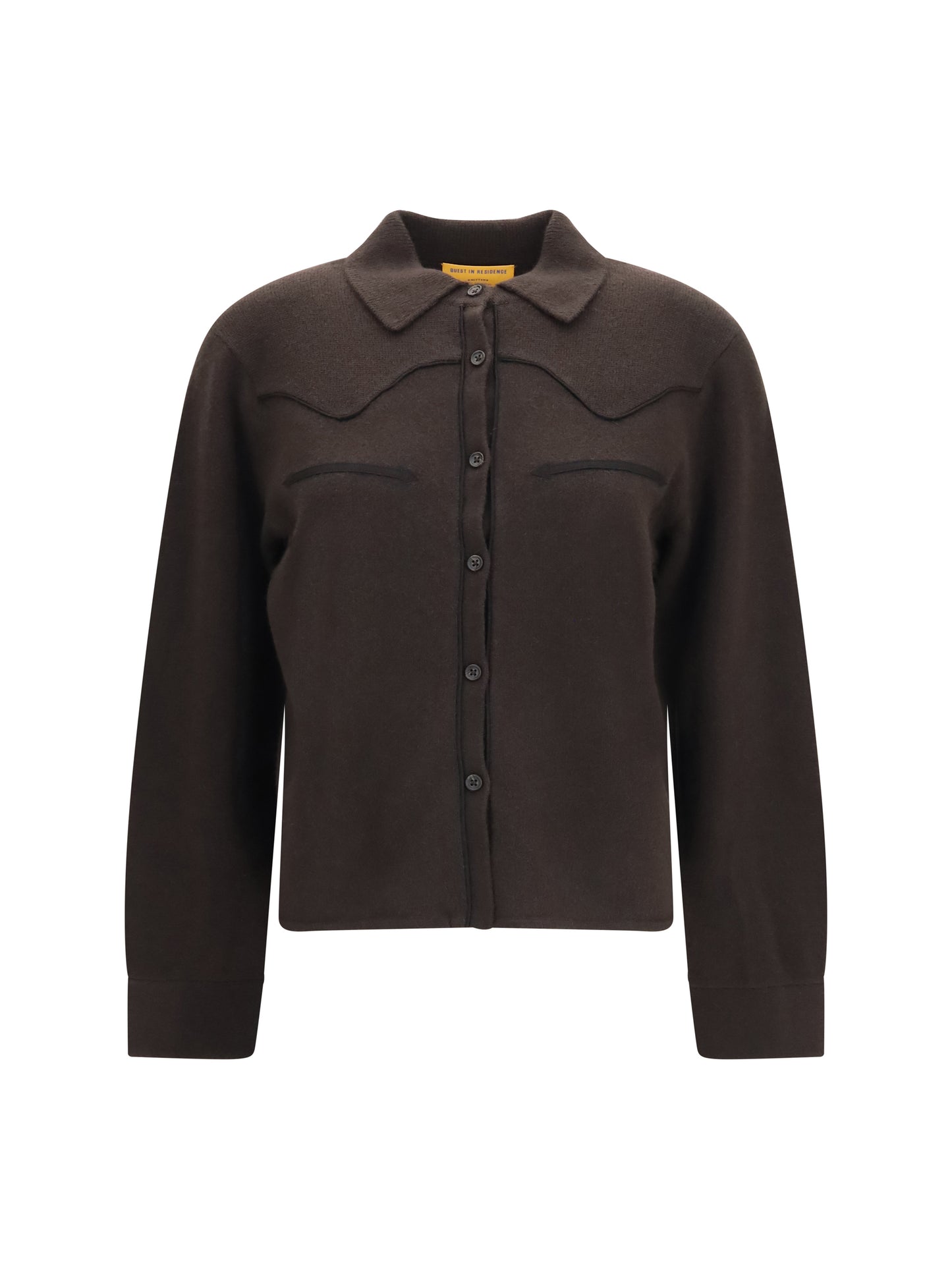 Guest In Residence Women Cropped Western Cashmere Shirt GUEST IN RESIDENCE