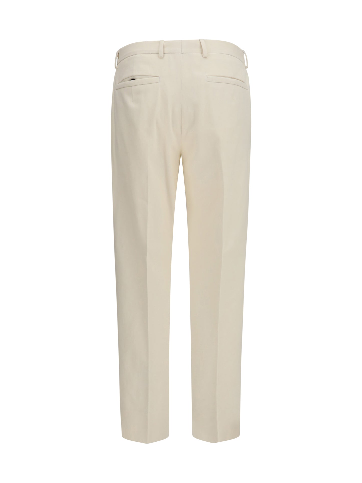 Zegna Men Cotton And Cashmere Tailored Pants ZEGNA