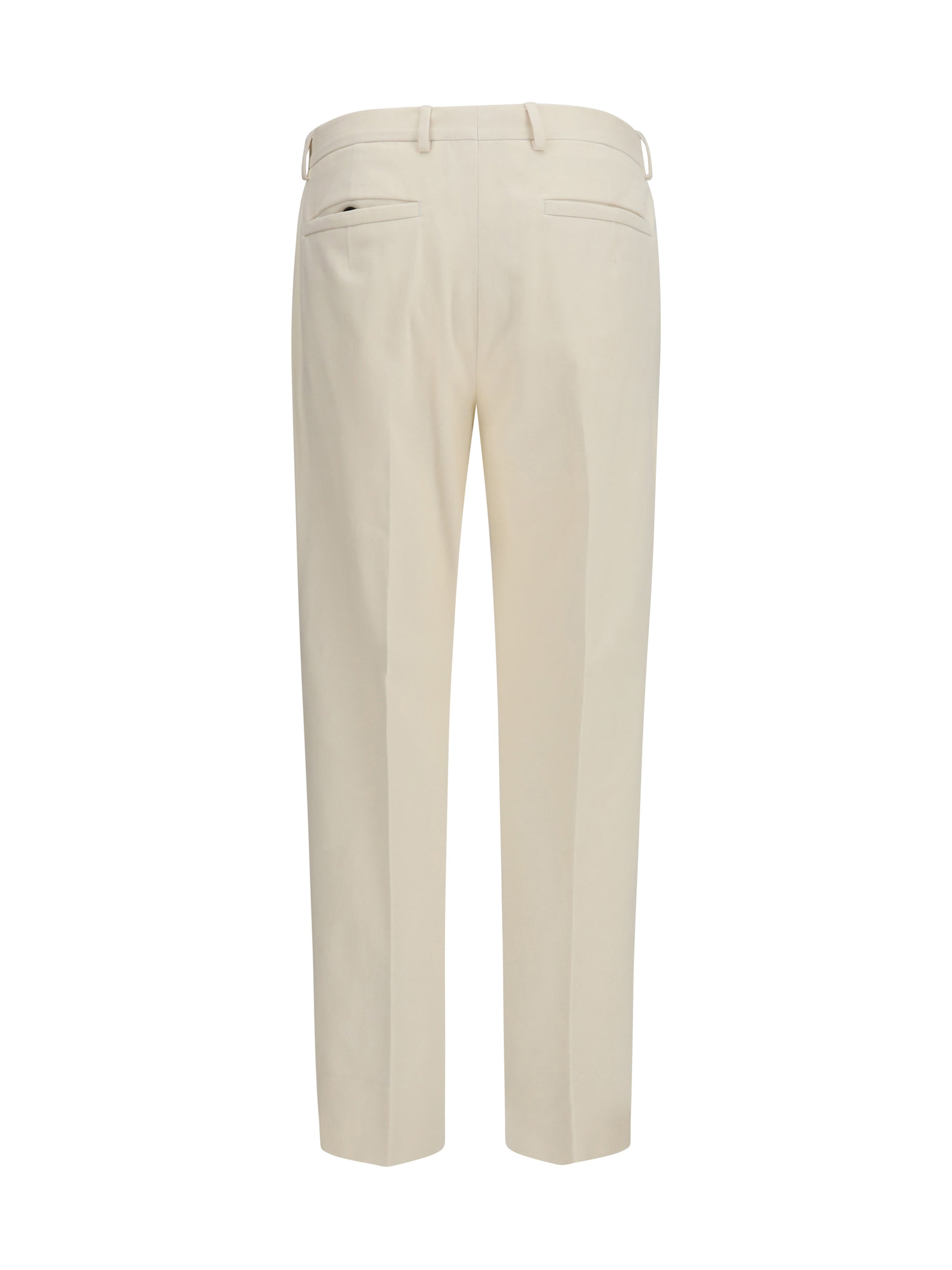 Zegna Men Cotton And Cashmere Tailored Pants ZEGNA