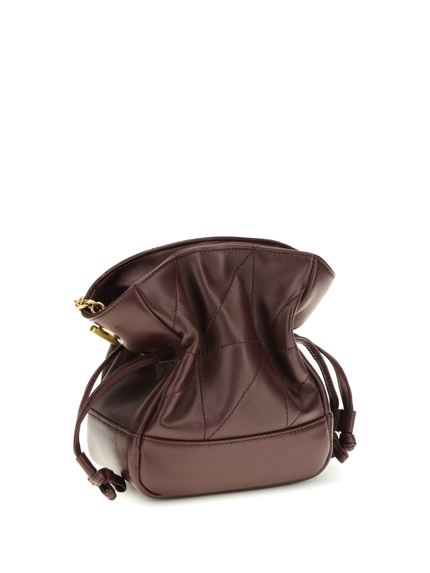 Saint Laurent Women Jamie Mini Leather Clutch Bag SAINT LAURENT