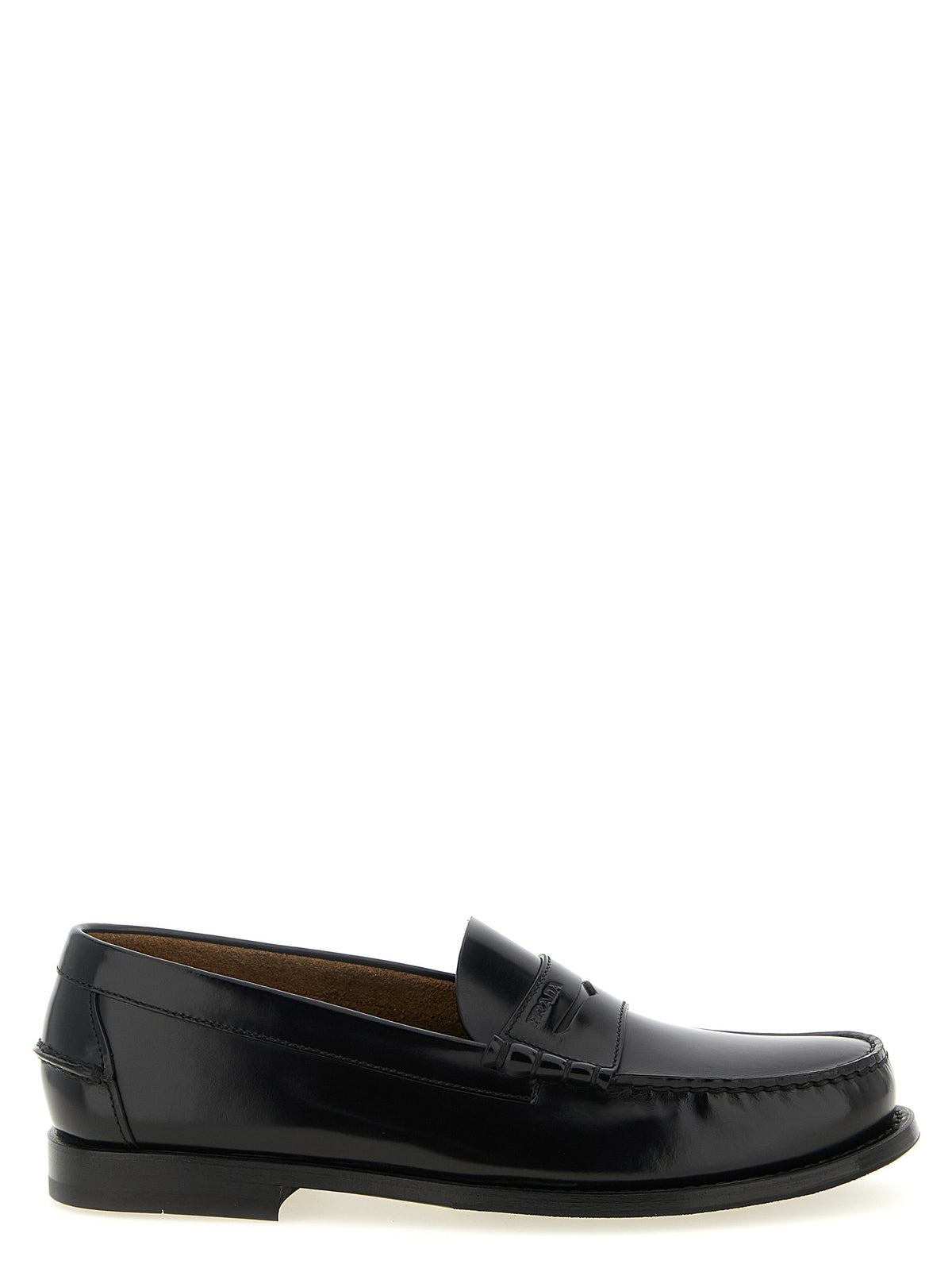 Prada Men Brushed Leather Loafers PRADA