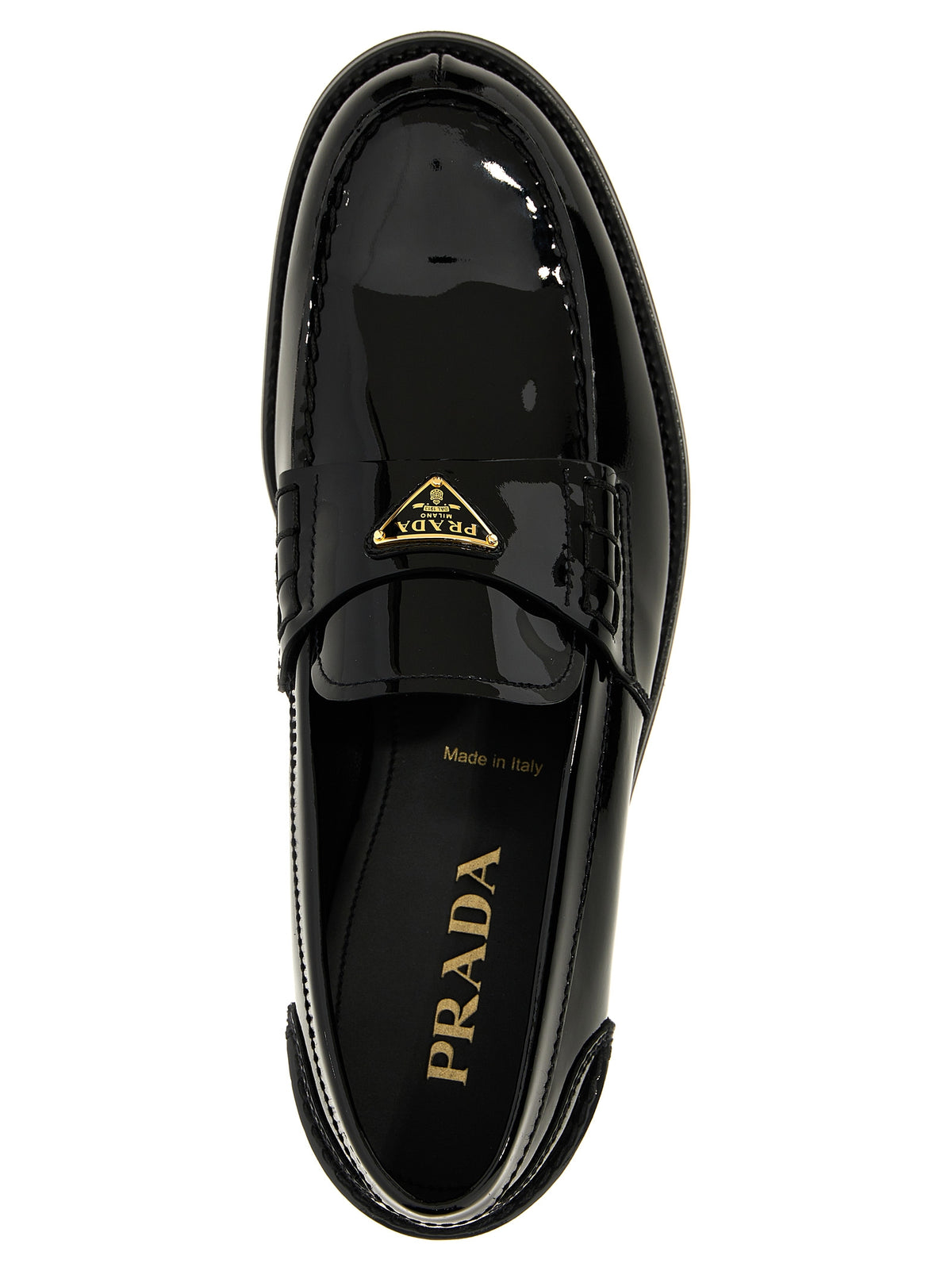 Prada Men Logo Patent Leather Loafer PRADA