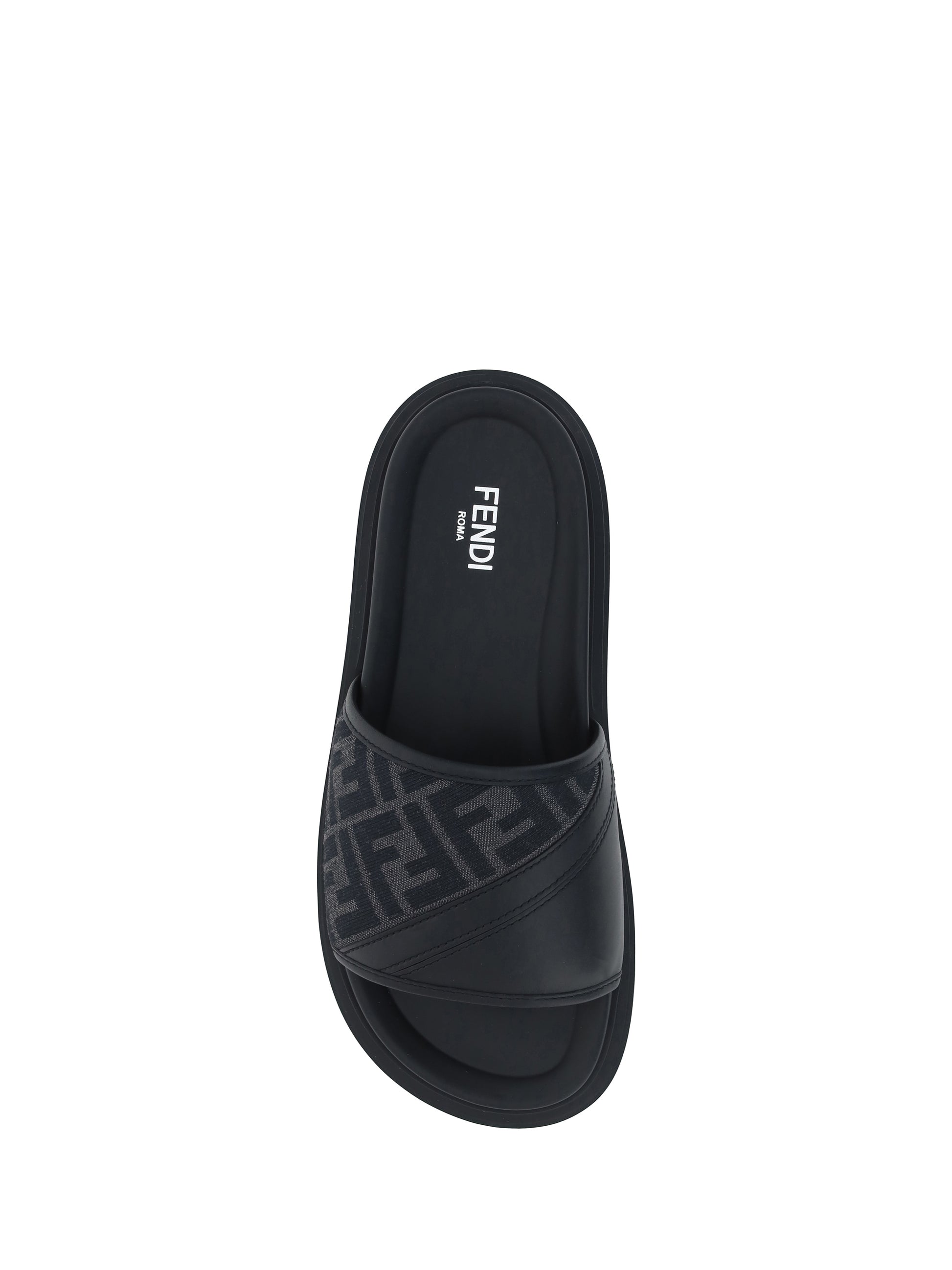 Fendi Men Slide Diagonal Sandals FENDI