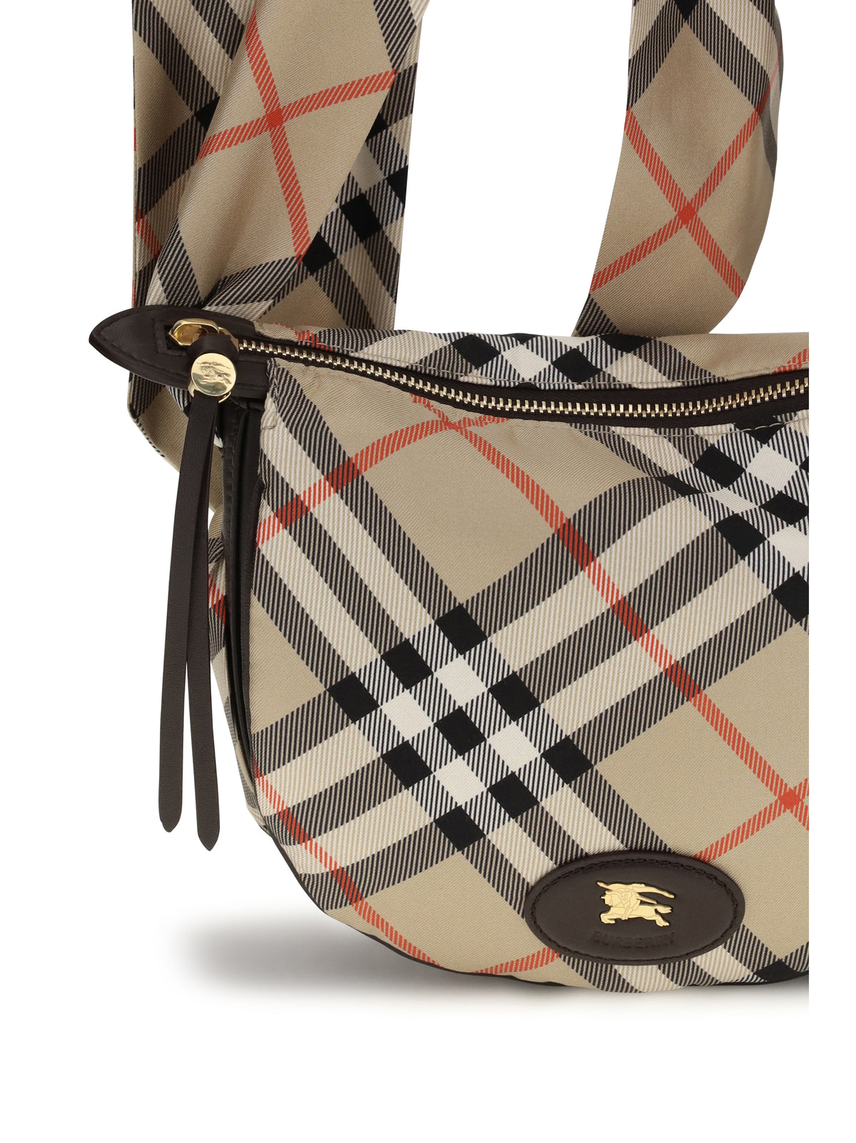 Burberry Women Ribbon Silk Twill Shoulder Bag
