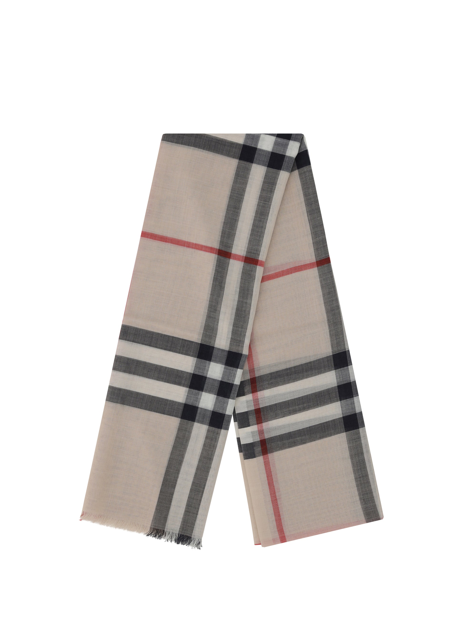 Burberry Women Silk And Wool Scarf BURBERRY