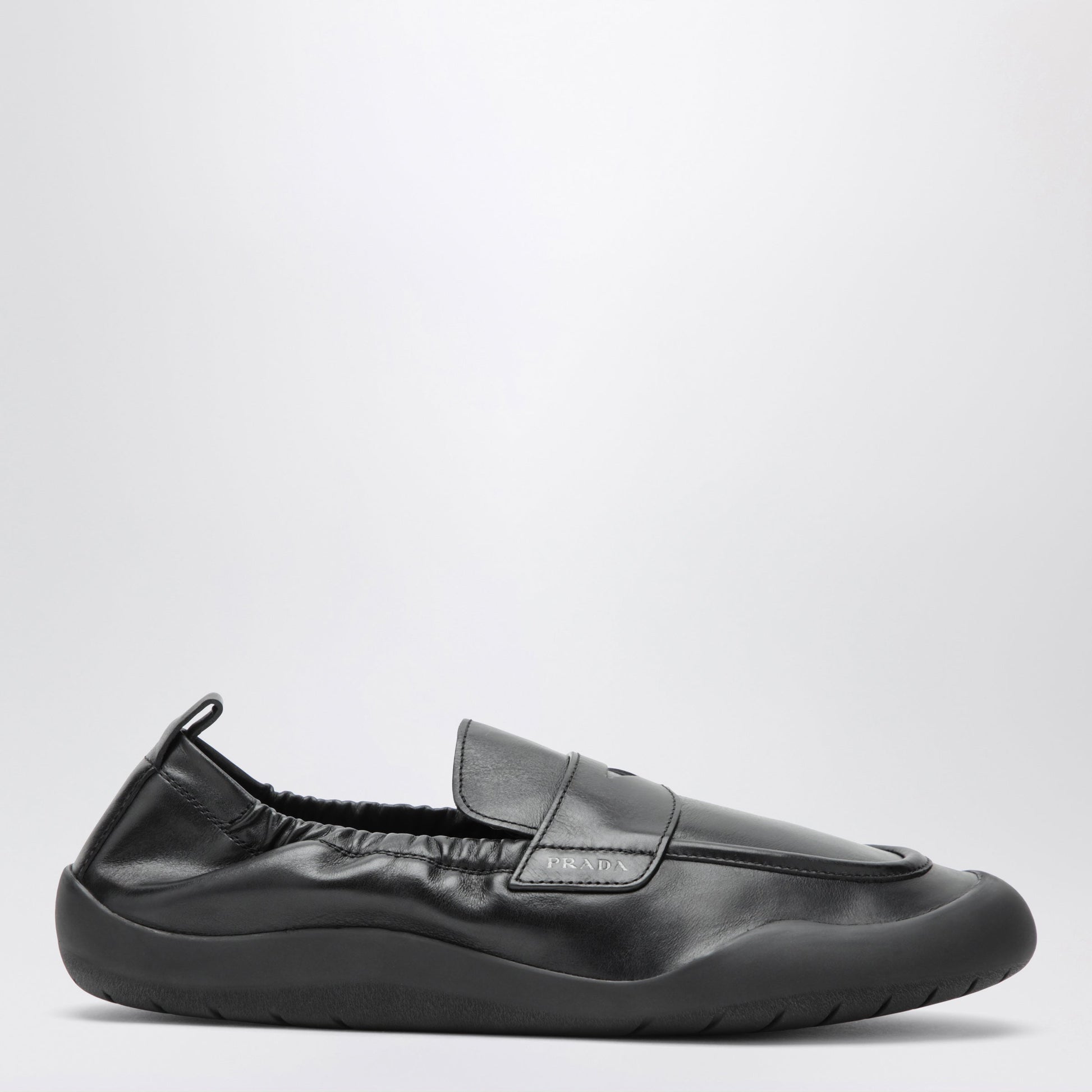 Prada Black Leather Speedrock Loafers Men PRADA