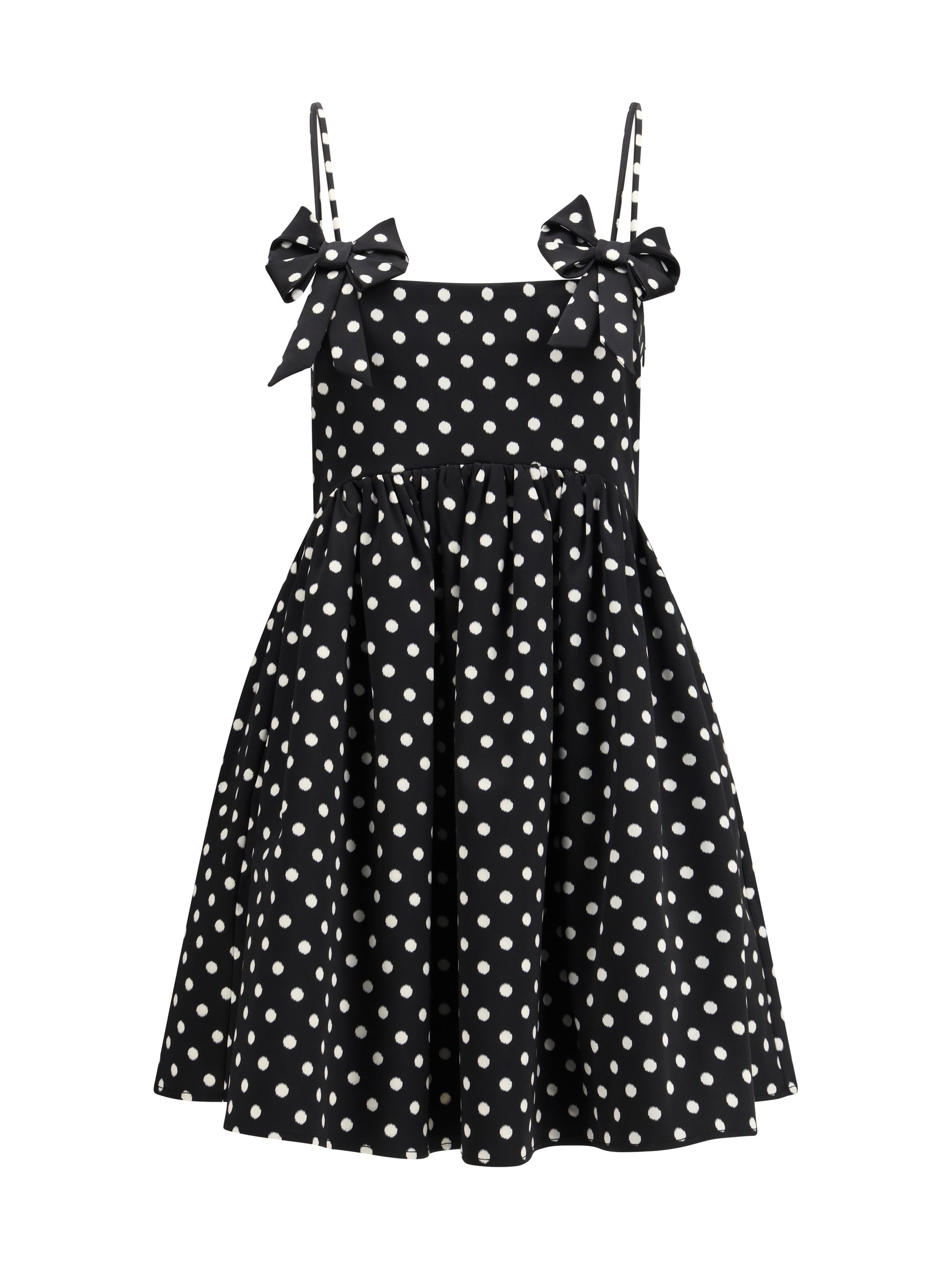 Ganni Women Polka-Dot Satin Mini Dress GANNI