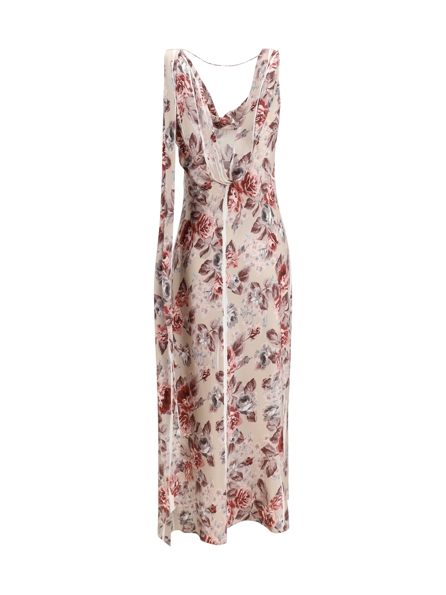 Acne Studios Women Draped Floral-Print Dress ACNE STUDIOS